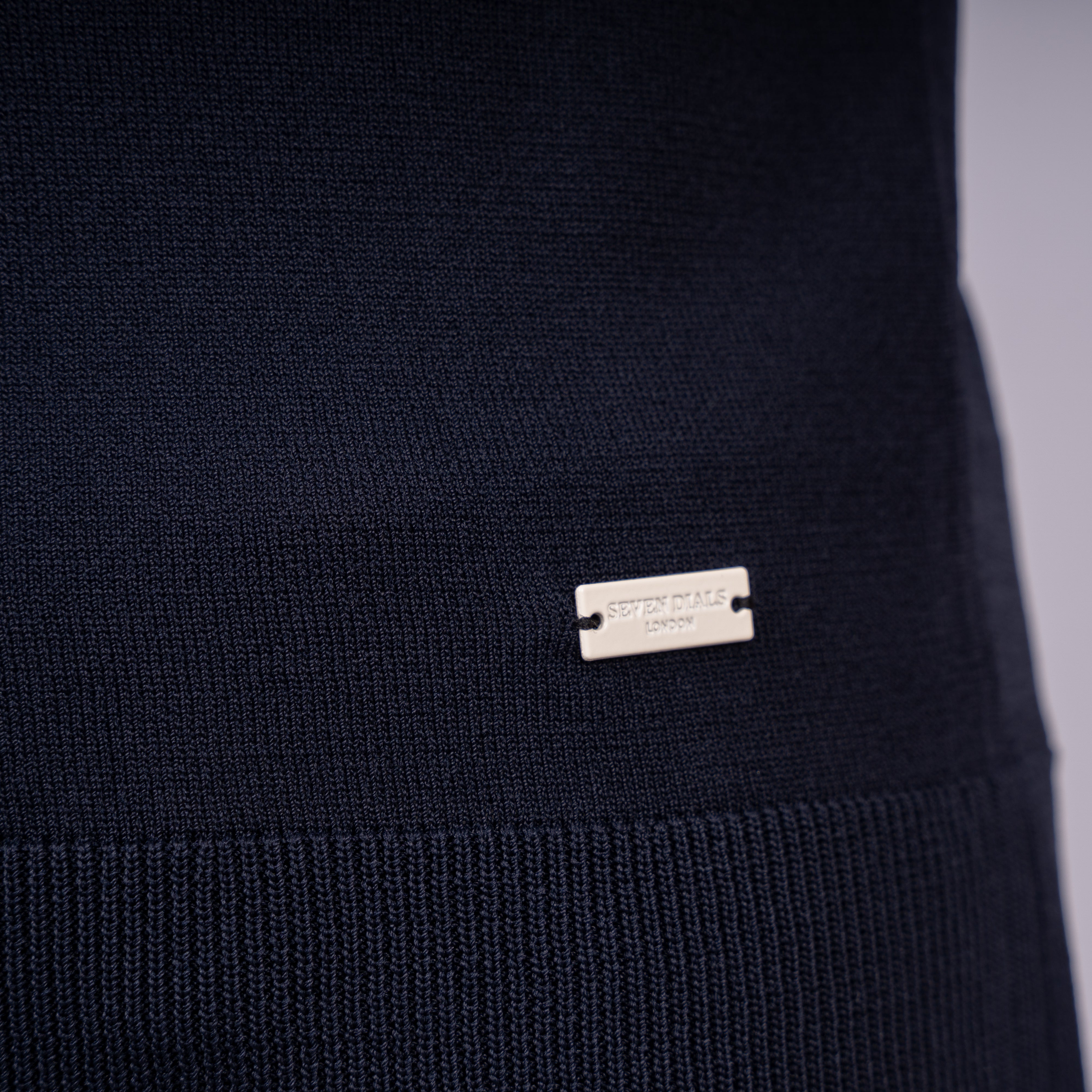 SEVEN DIALS Technische Polo met Rits Blauw | Osric