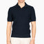 Gran Sasso Polo Buttonless Kraag Blauw | Cotton