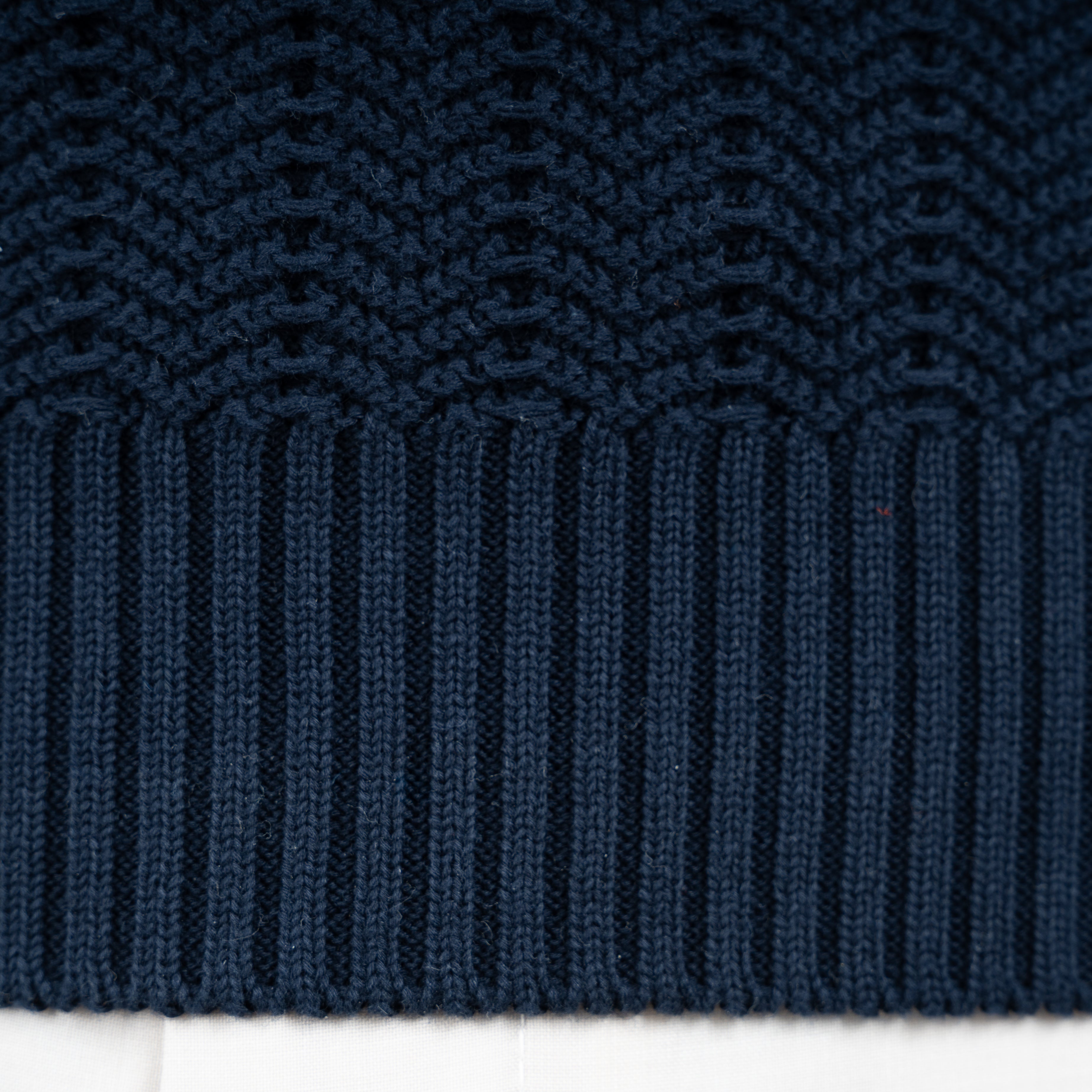 Gran Sasso Polo Buttonless Kraag Blauw | Cotton