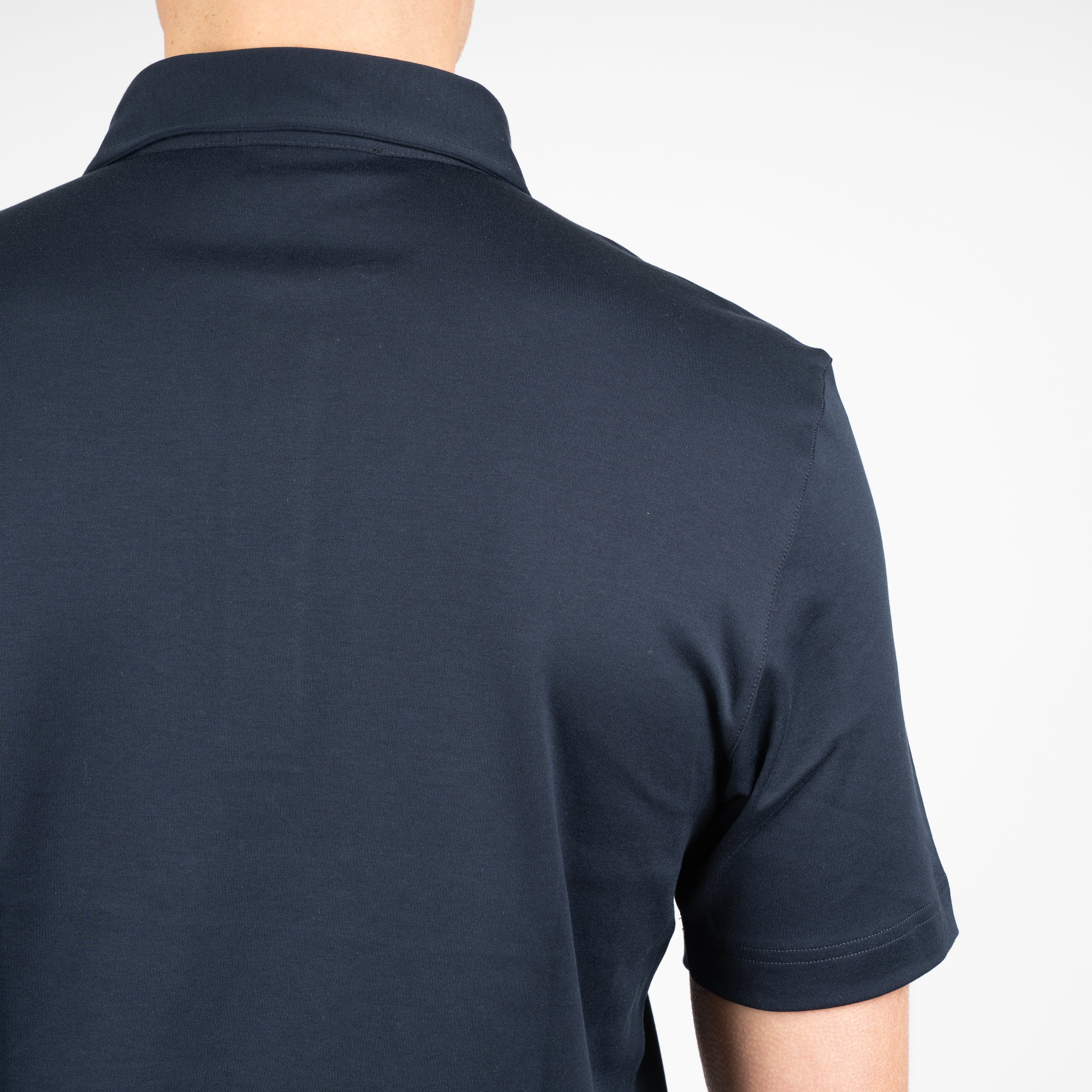Gran Sasso Polo Donkerblauw | Mercerized Cotton