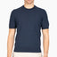 Gran Sasso Gebreid T-Shirt Donkerblauw | Fresh Cotton
