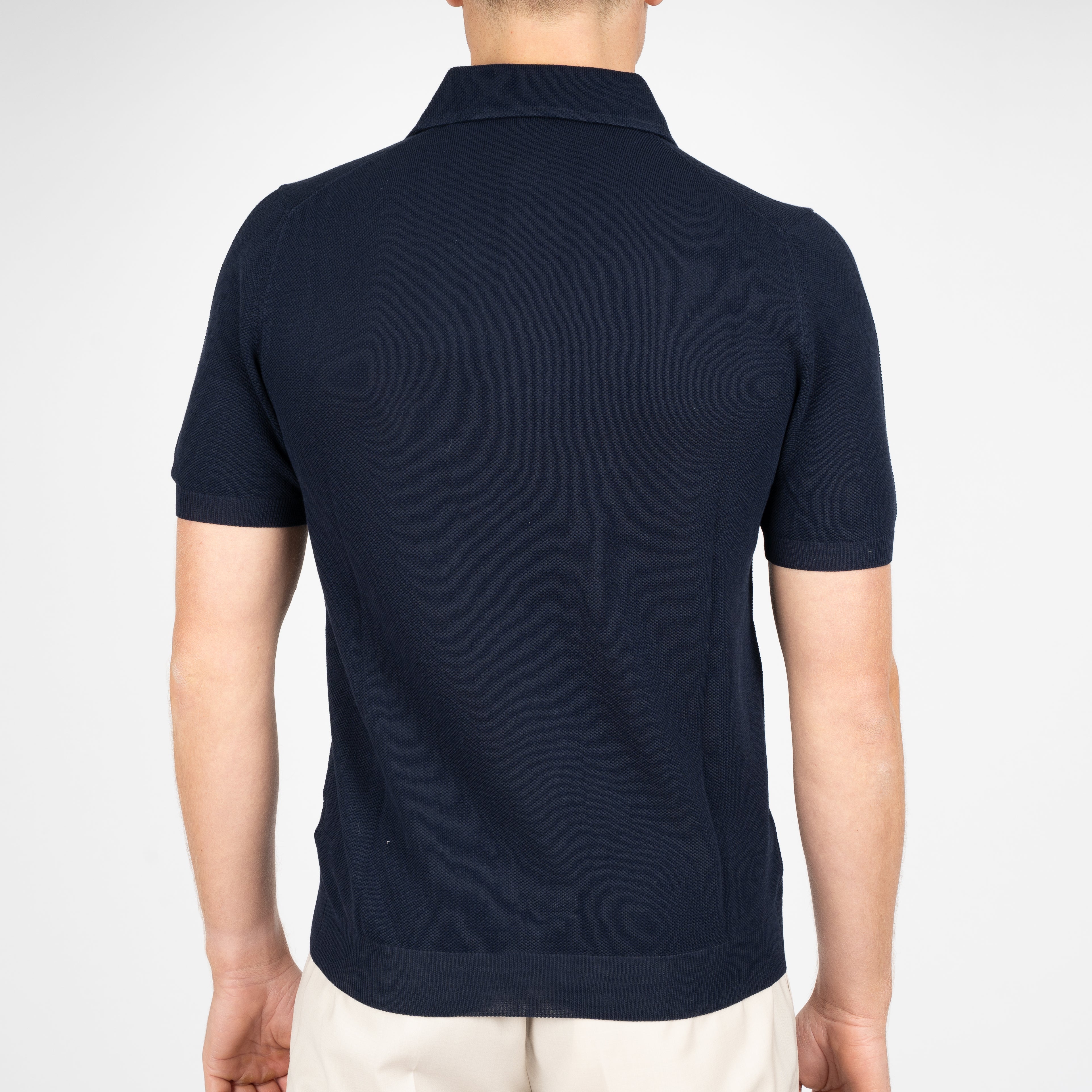 Gran Sasso Polo Donkerblauw | Maglia Collo Camicia