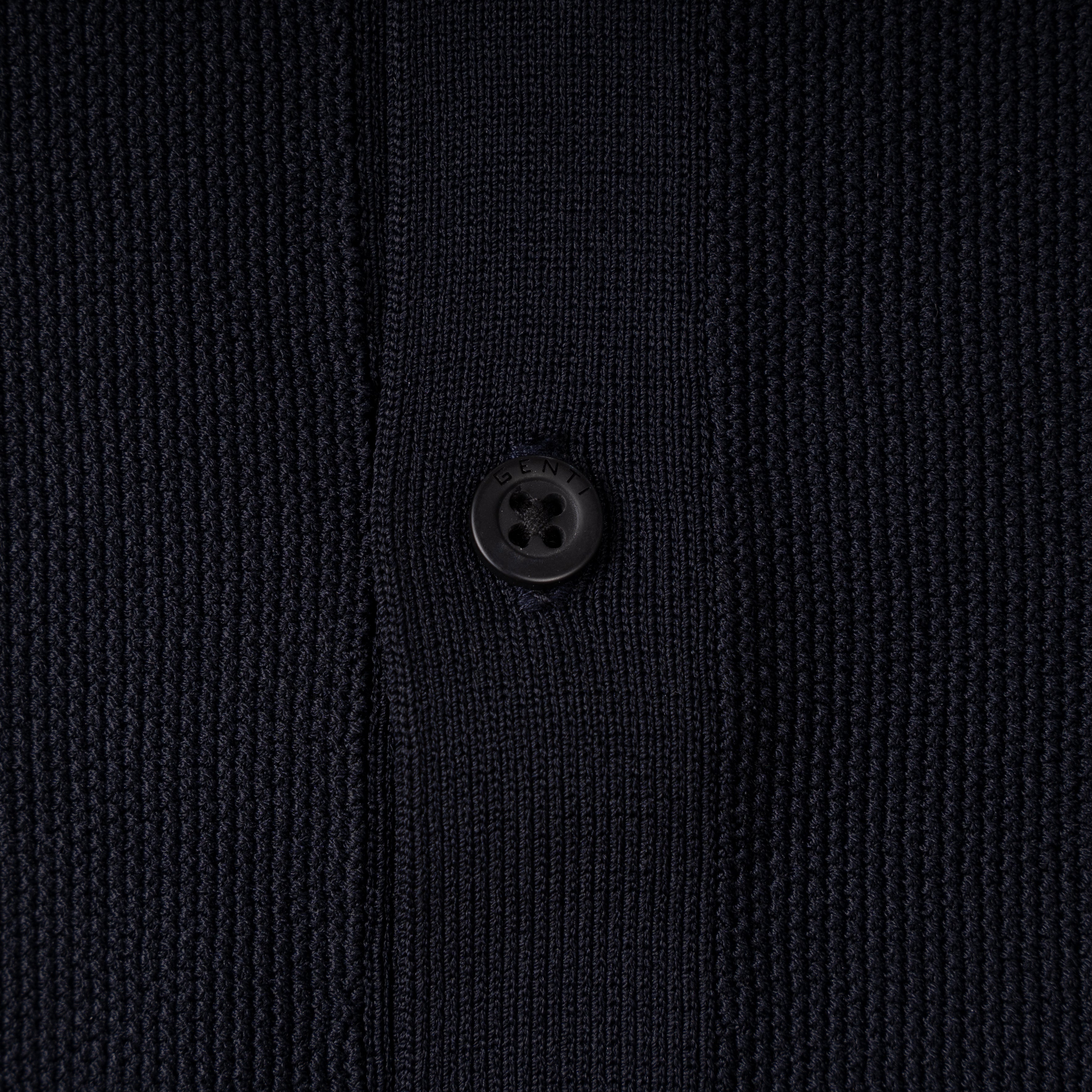 Genti Doorknoop Polo Donkerblauw | Cool Dry