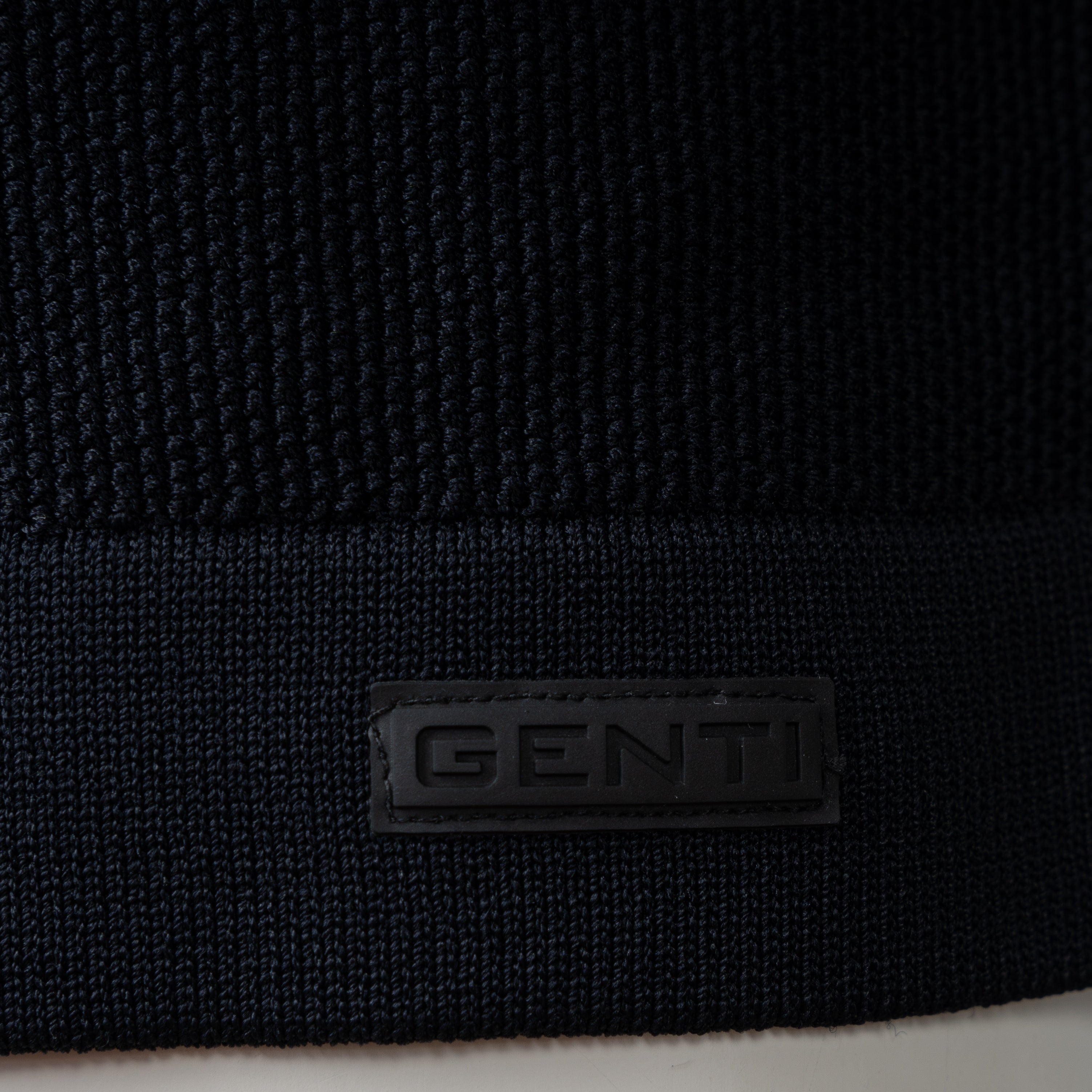 Genti Doorknoop Polo Donkerblauw | Cool Dry