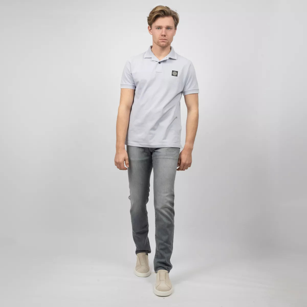 Stone Island Polo Lila | Cotton Piqué