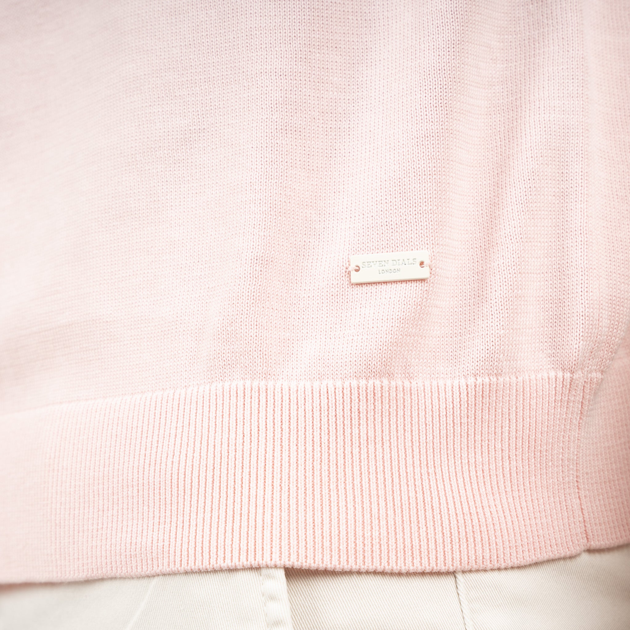 SEVEN DIALS Gebreide Polo Roze | Fillin