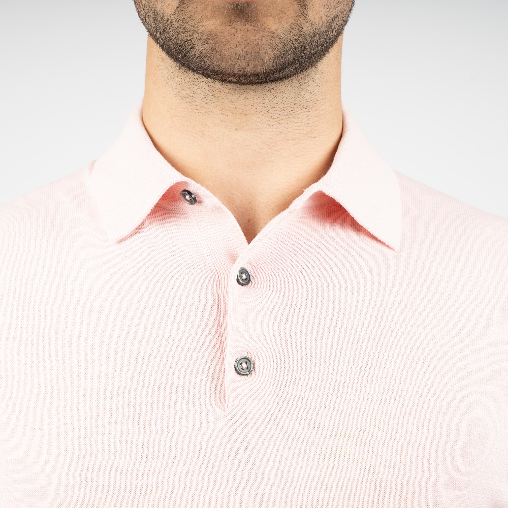 SEVEN DIALS Gebreide Polo Roze | Fillin