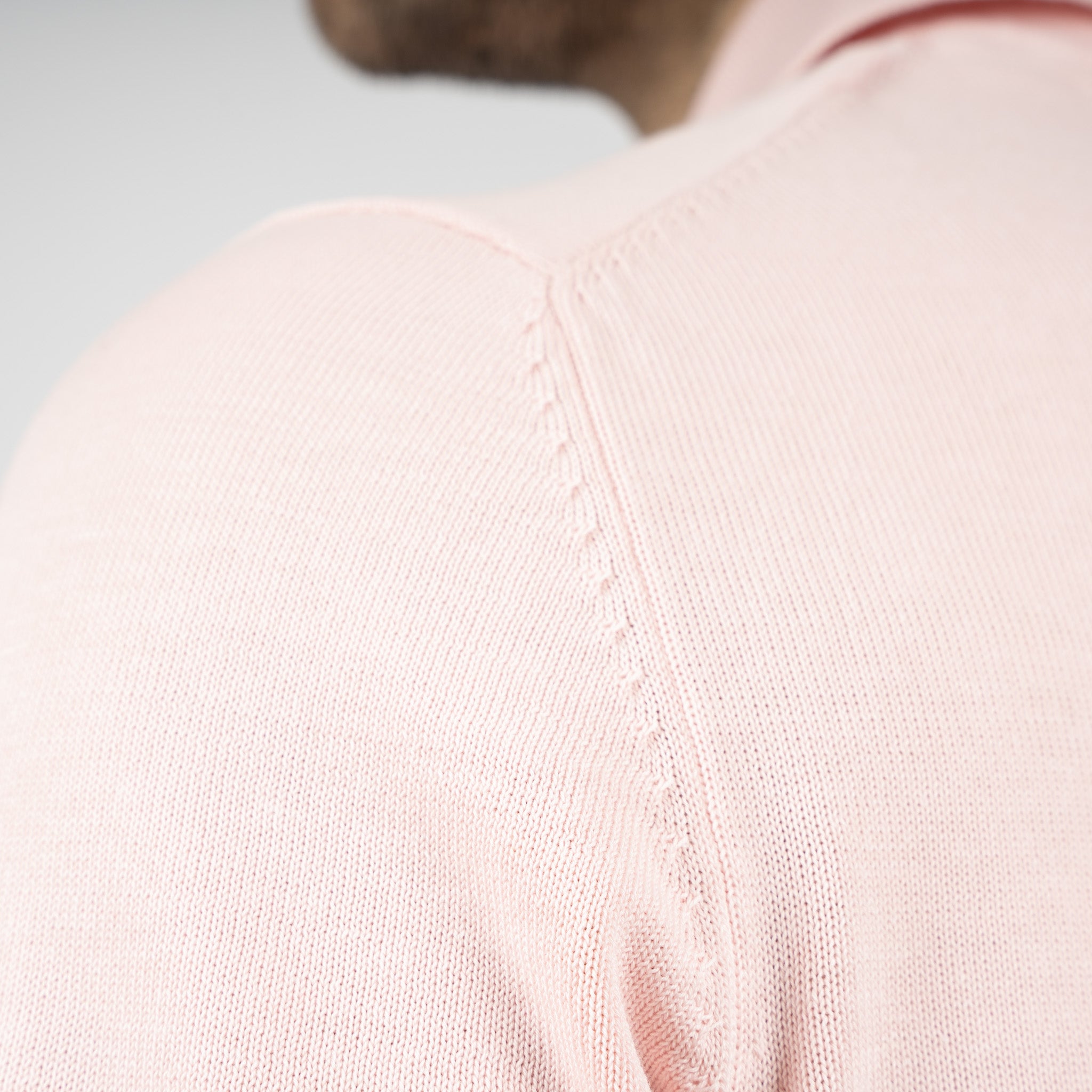 SEVEN DIALS Gebreide Buttonless Polo Roze | Dyche
