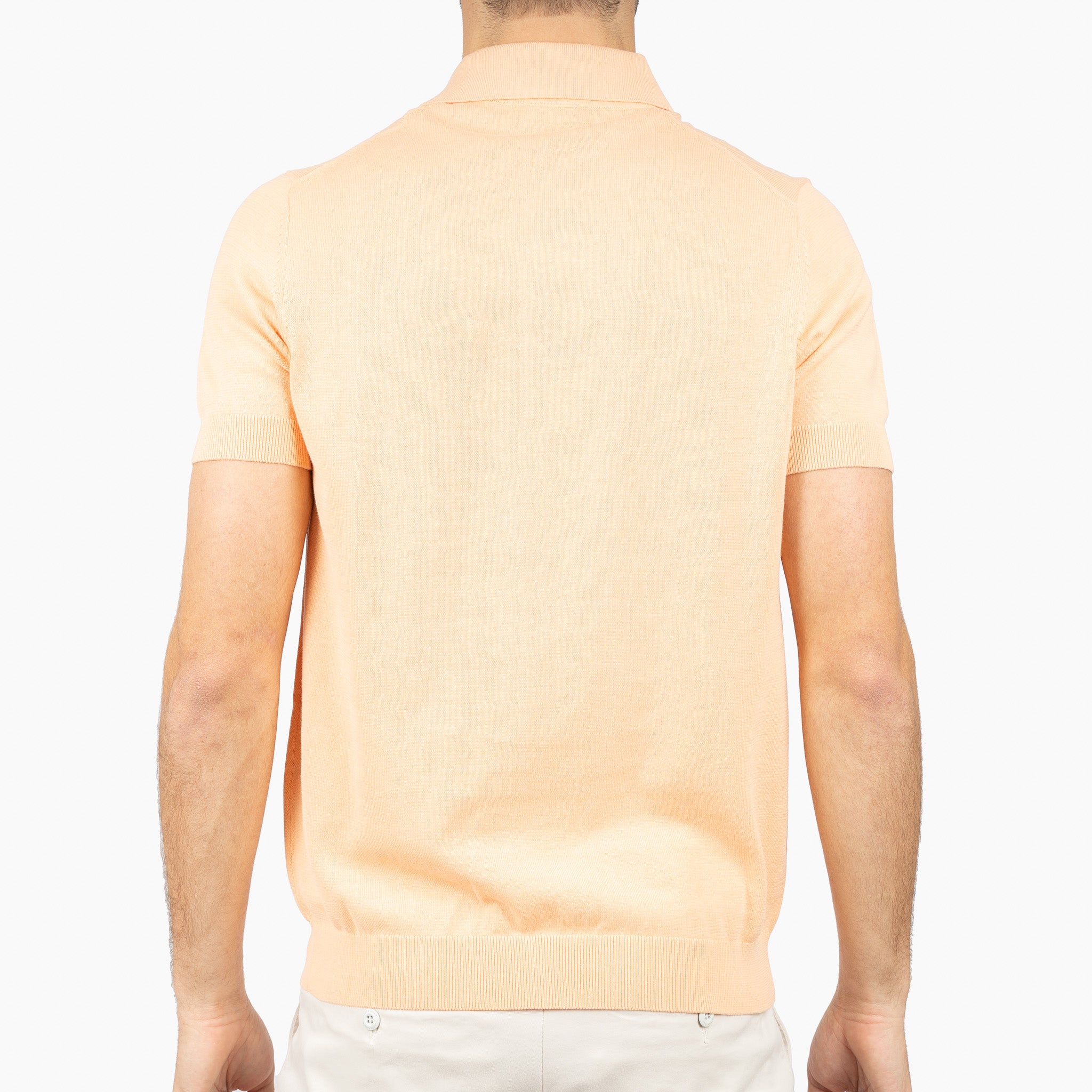 SEVEN DIALS Gebreide Polo Oranje | Fillin