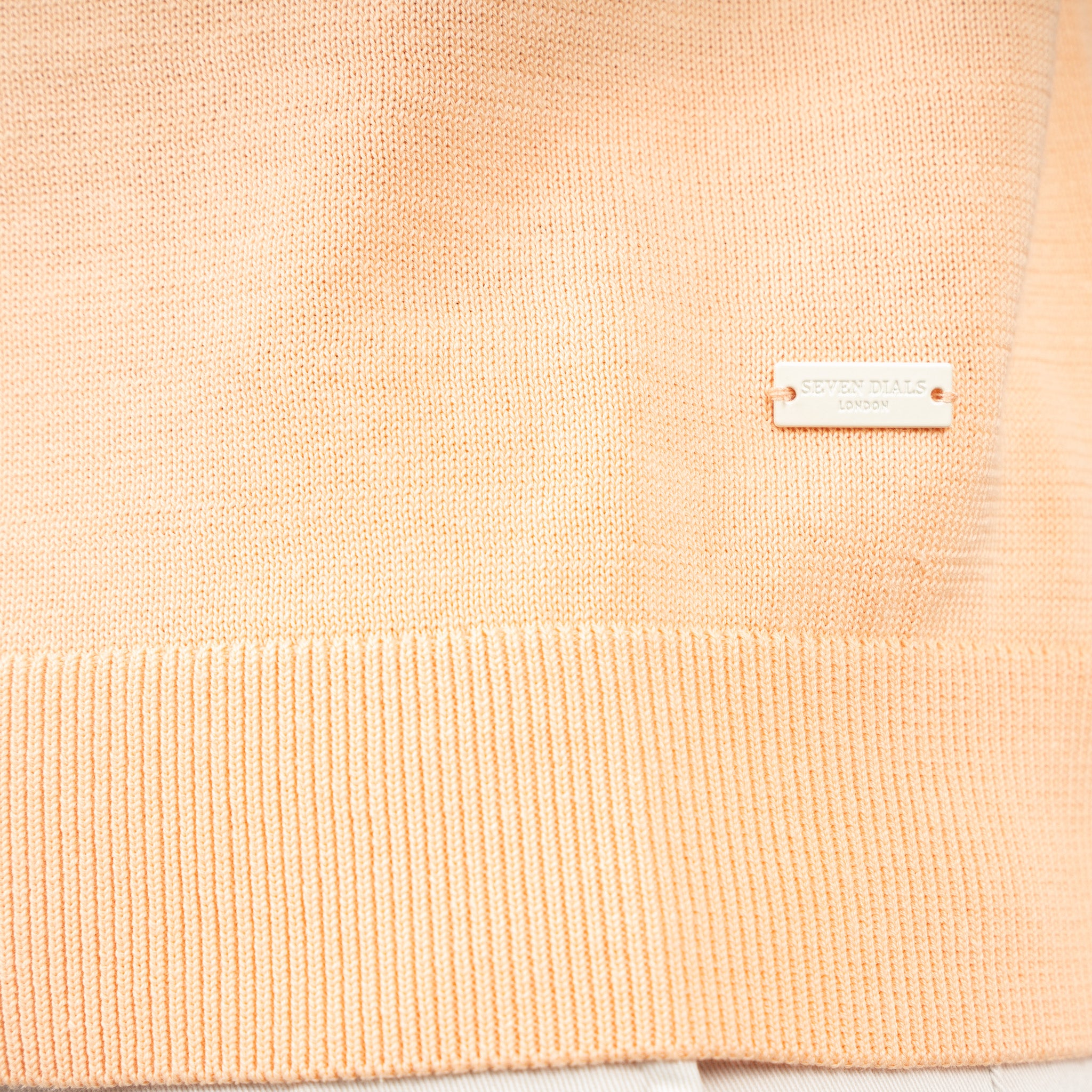 SEVEN DIALS Gebreide Polo Oranje | Fillin