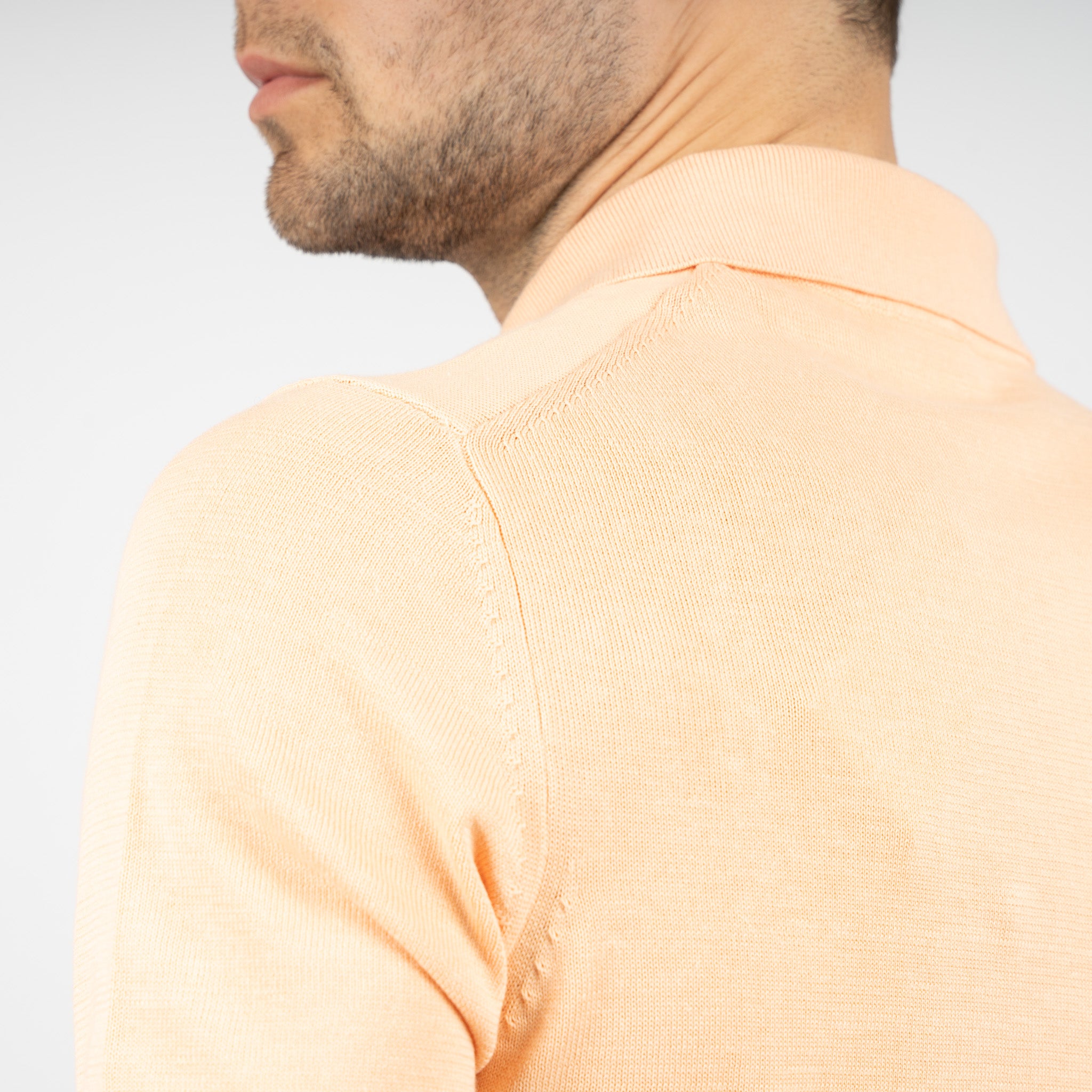 SEVEN DIALS Gebreide Polo Oranje | Fillin