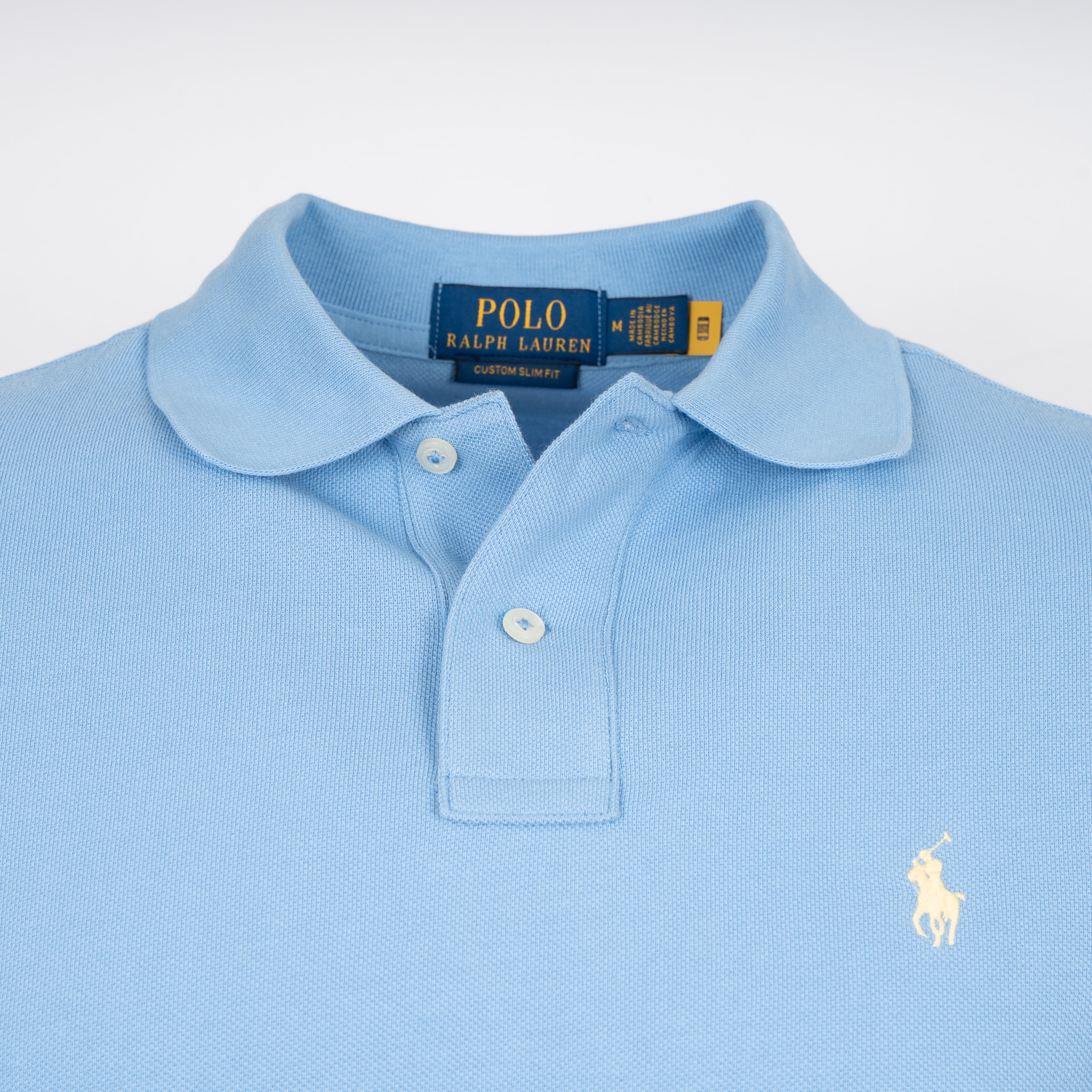 Ralph Lauren Polo Lichtblauw | Custom Slim Fit