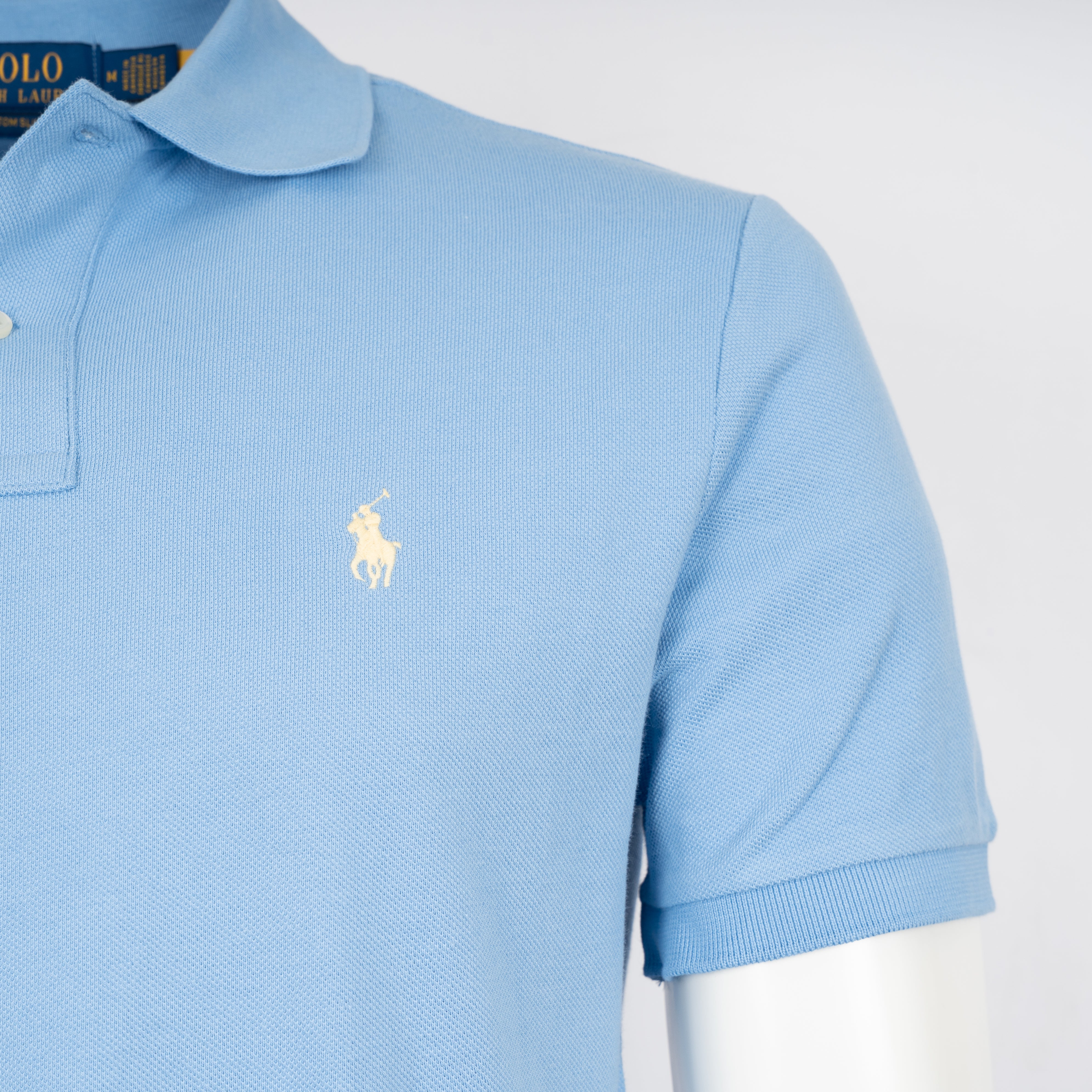 Ralph Lauren Polo Lichtblauw | Custom Slim Fit