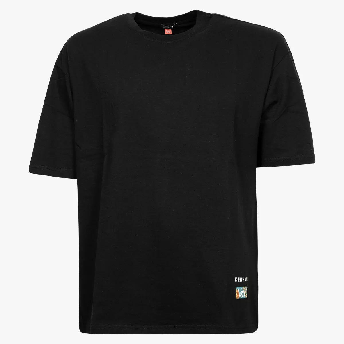 Denham T-Shirt met Backprint Zwart | Jinshin Tee