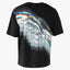Filling Pieces T-Shirt met Backprint Zwart | Boxy Handshake Rhythm