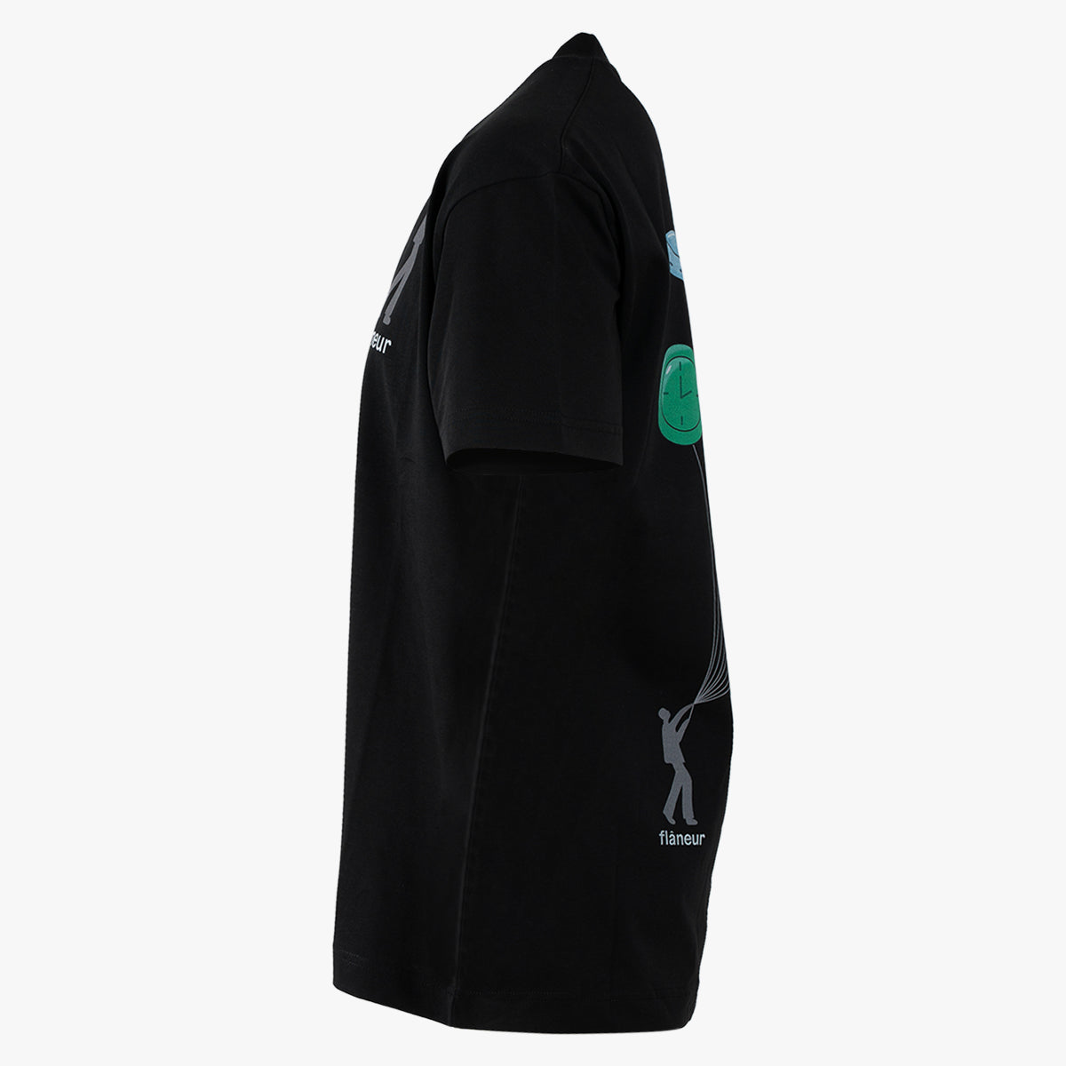 Flaneur T-shirt zwart | Inflatables