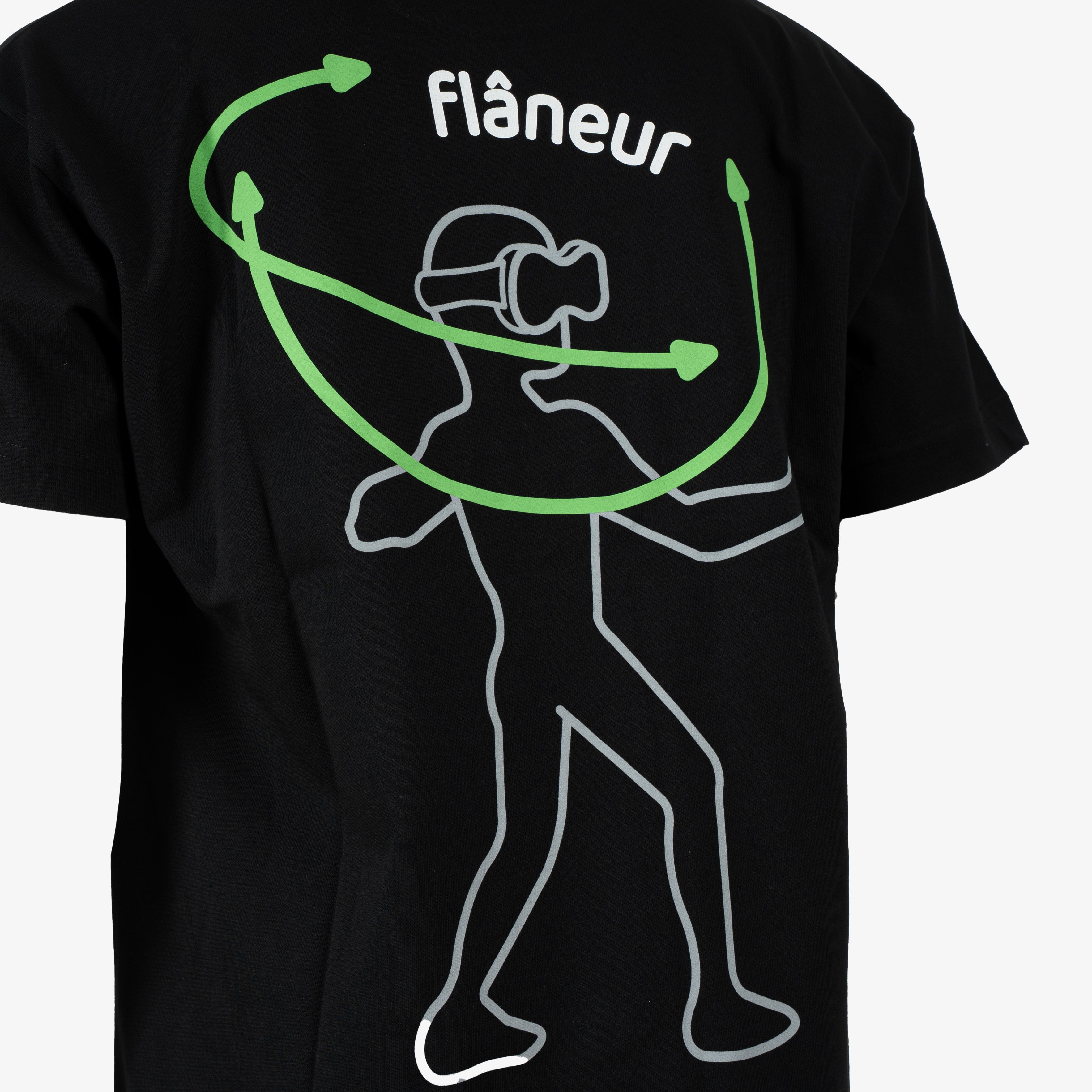 Flaneur T-shirt zwart | Vision