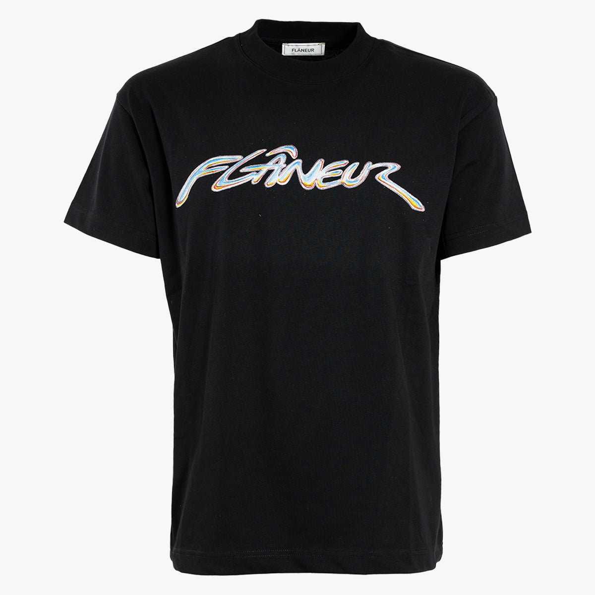 Flaneur T-shirt zwart | Chrome