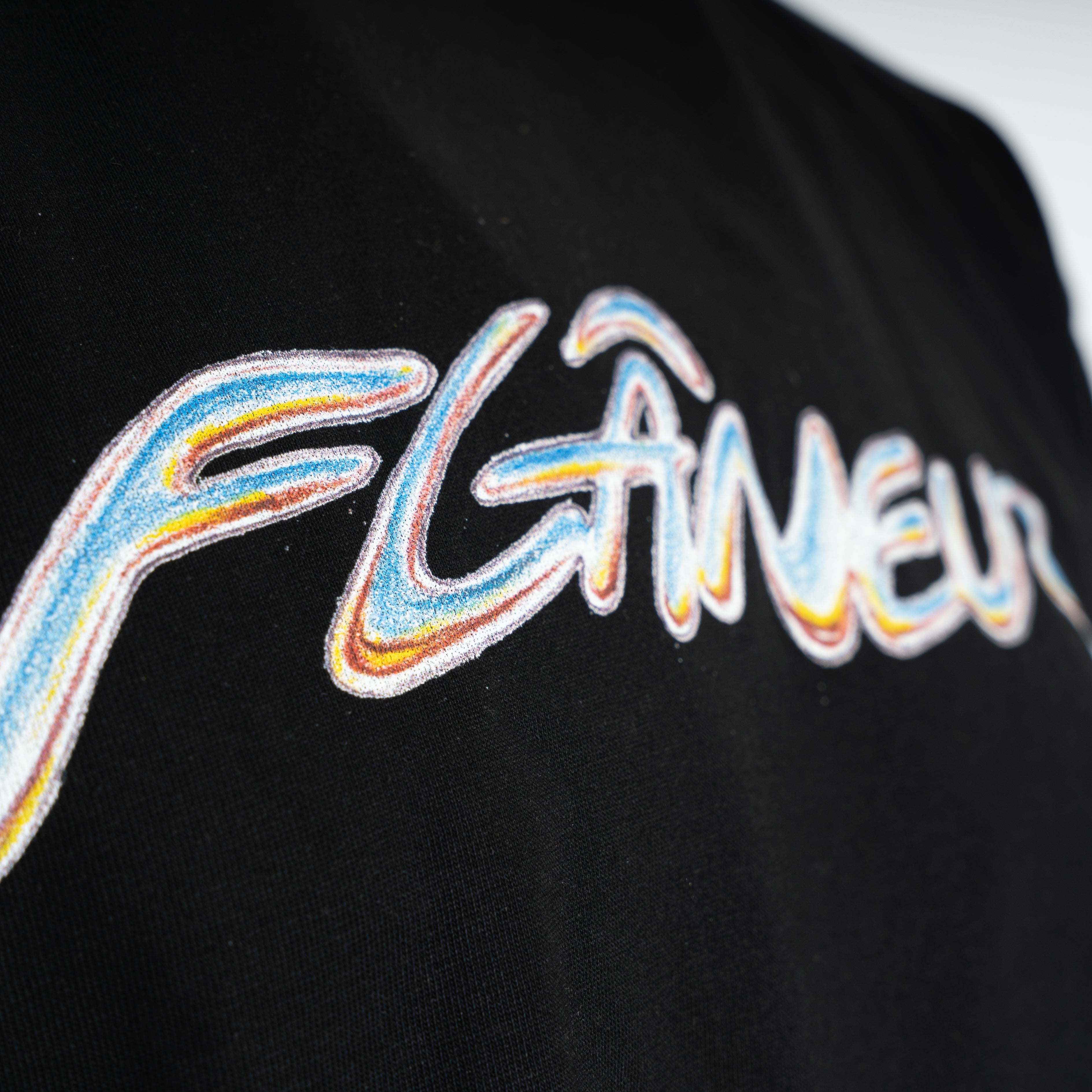 Flaneur T-shirt zwart | Chrome