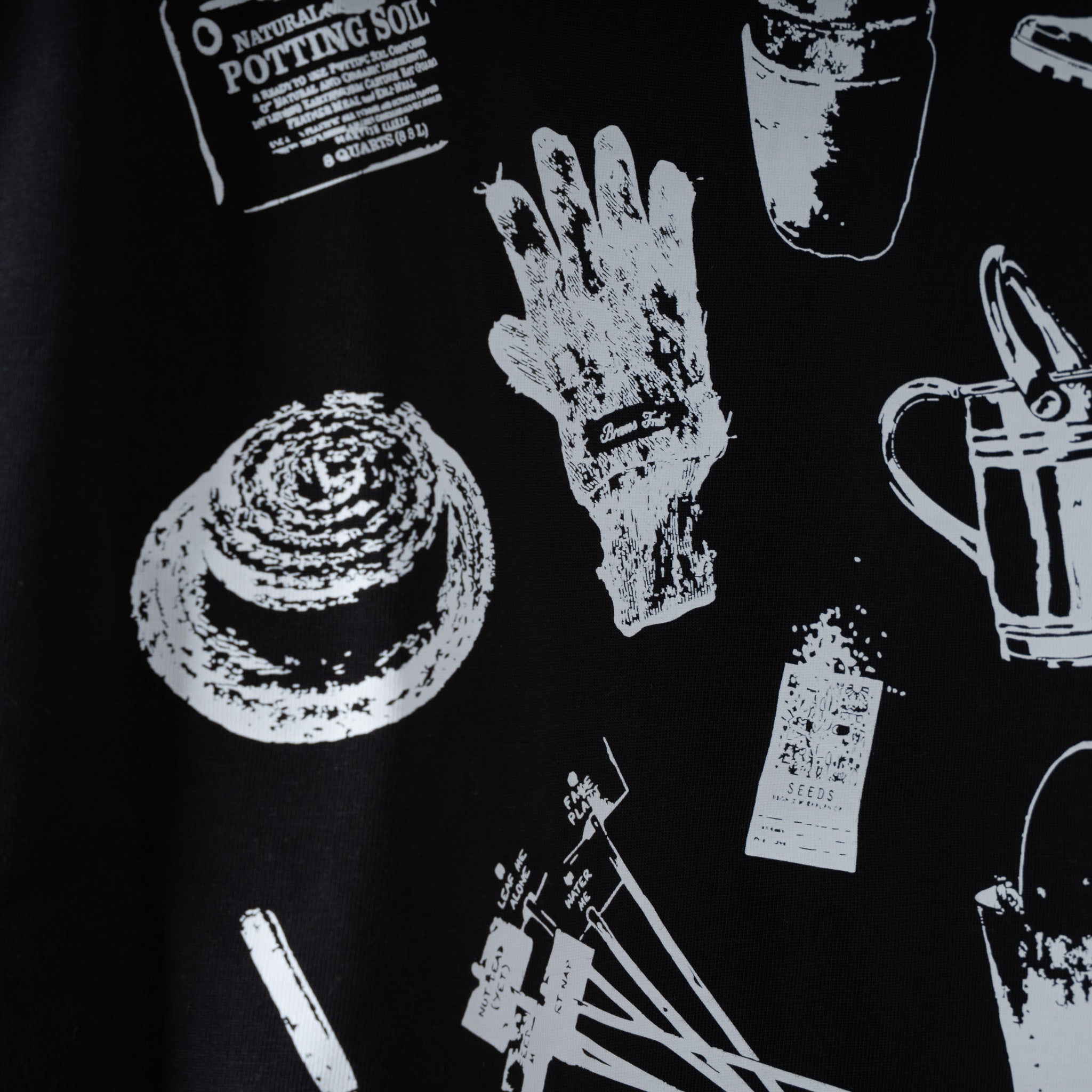 Bram's Fruit T-Shirt Backprint Zwart | Gardening Kit