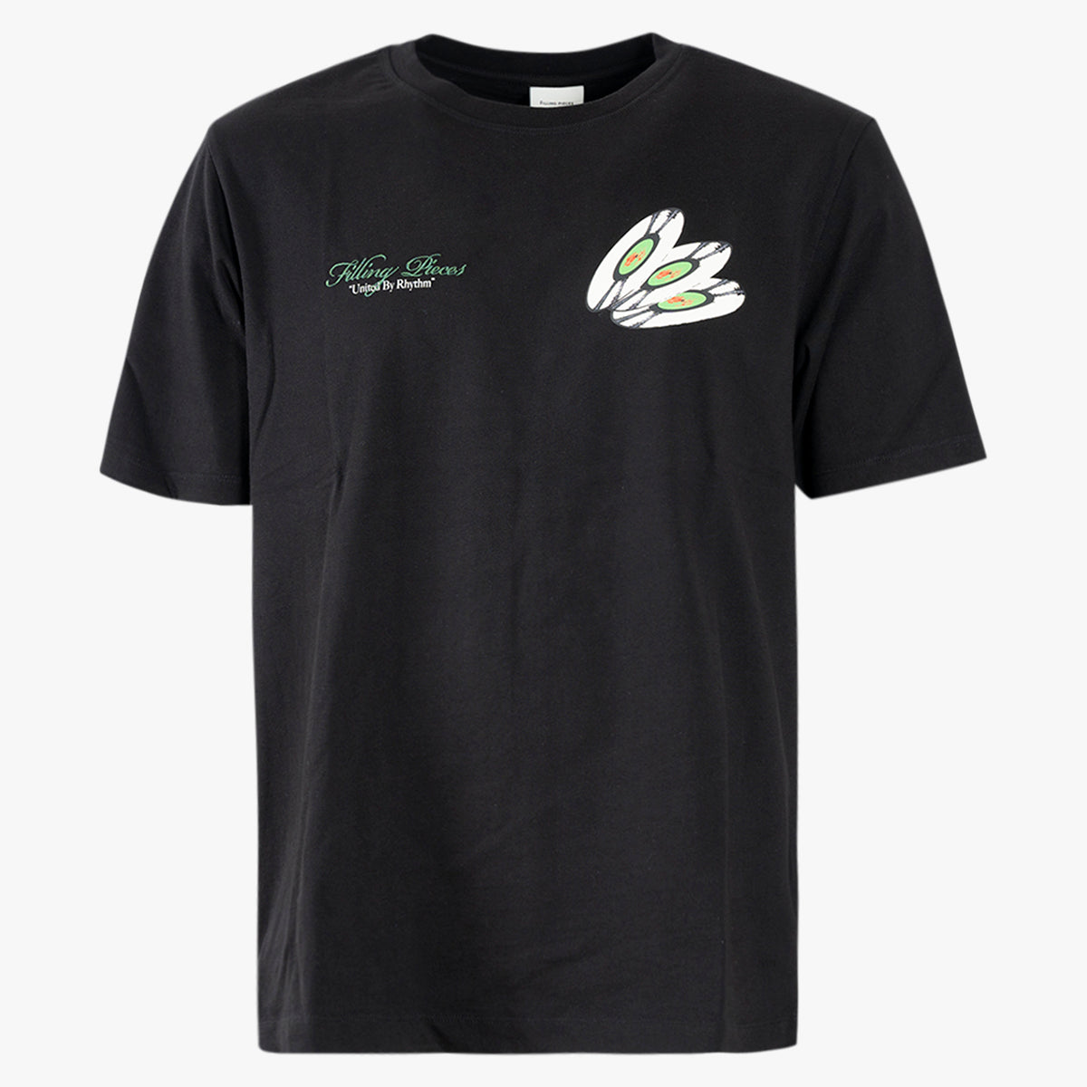 Filling Pieces T-Shirt met Backprint Zwart | DJ