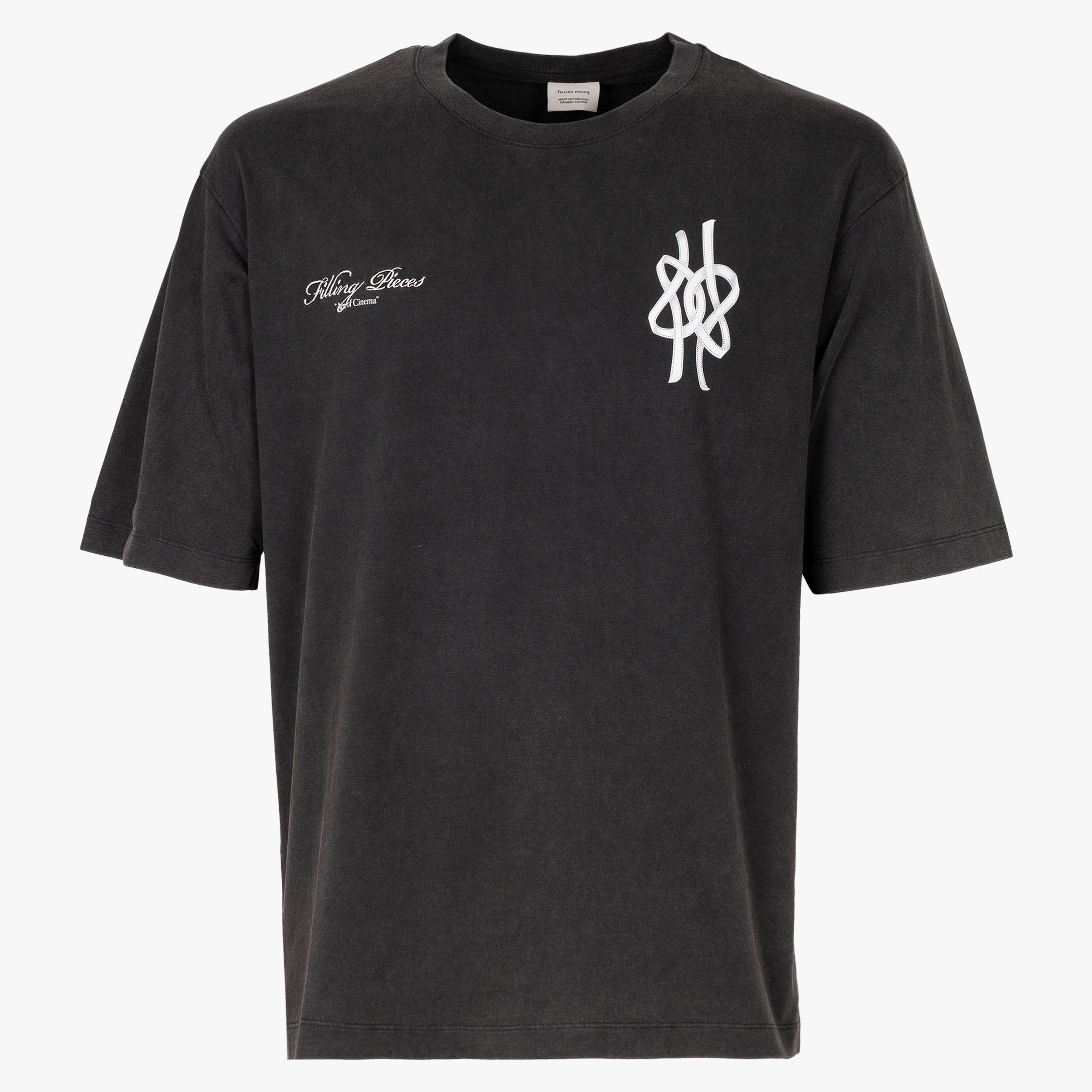Filling Pieces T-Shirt Backprint Zwart | Boxy Film Strip