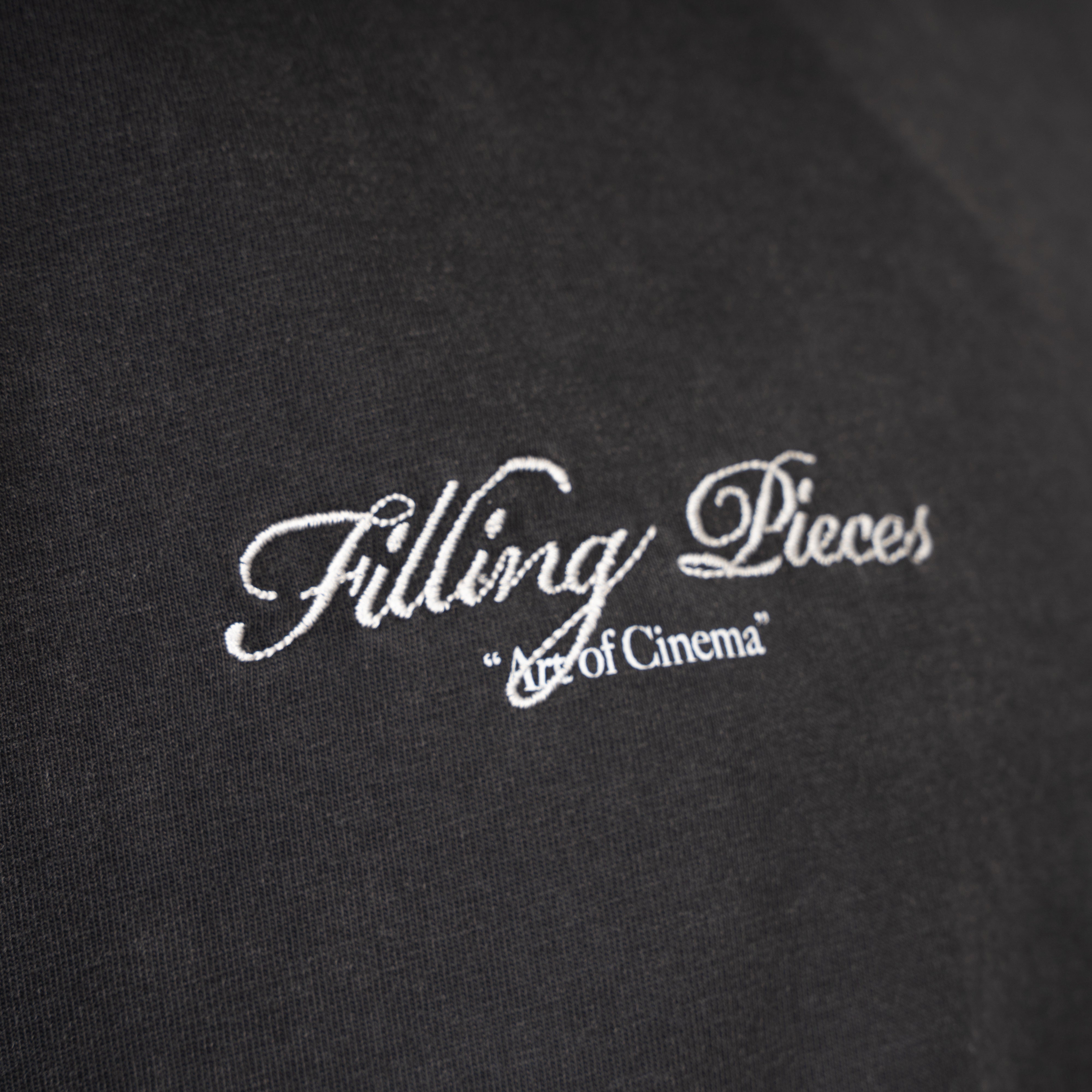 Filling Pieces T-Shirt Backprint Zwart | Boxy Film Strip