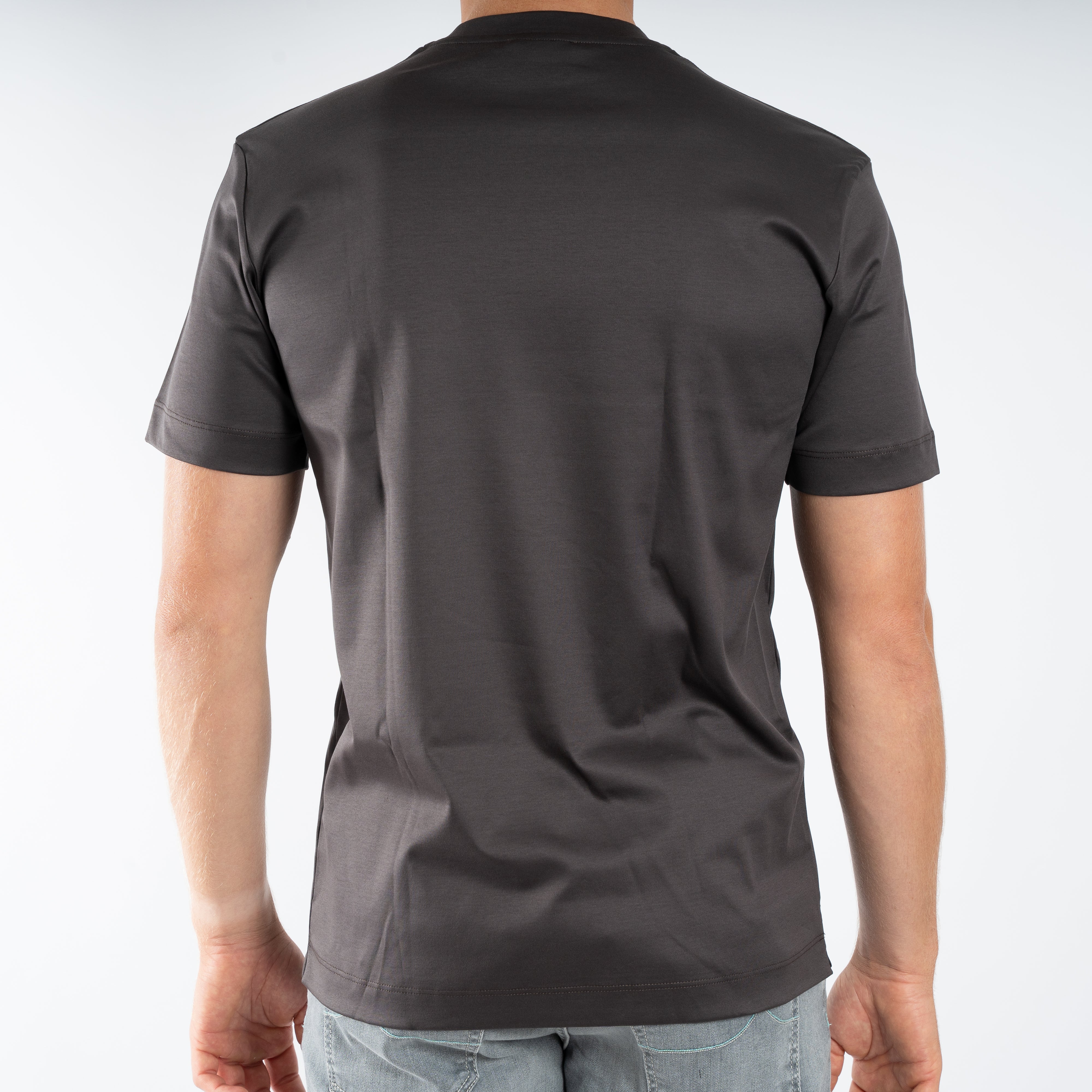Valenza T-Shirt Asfalt Grijs | Interlock Supima Cotton
