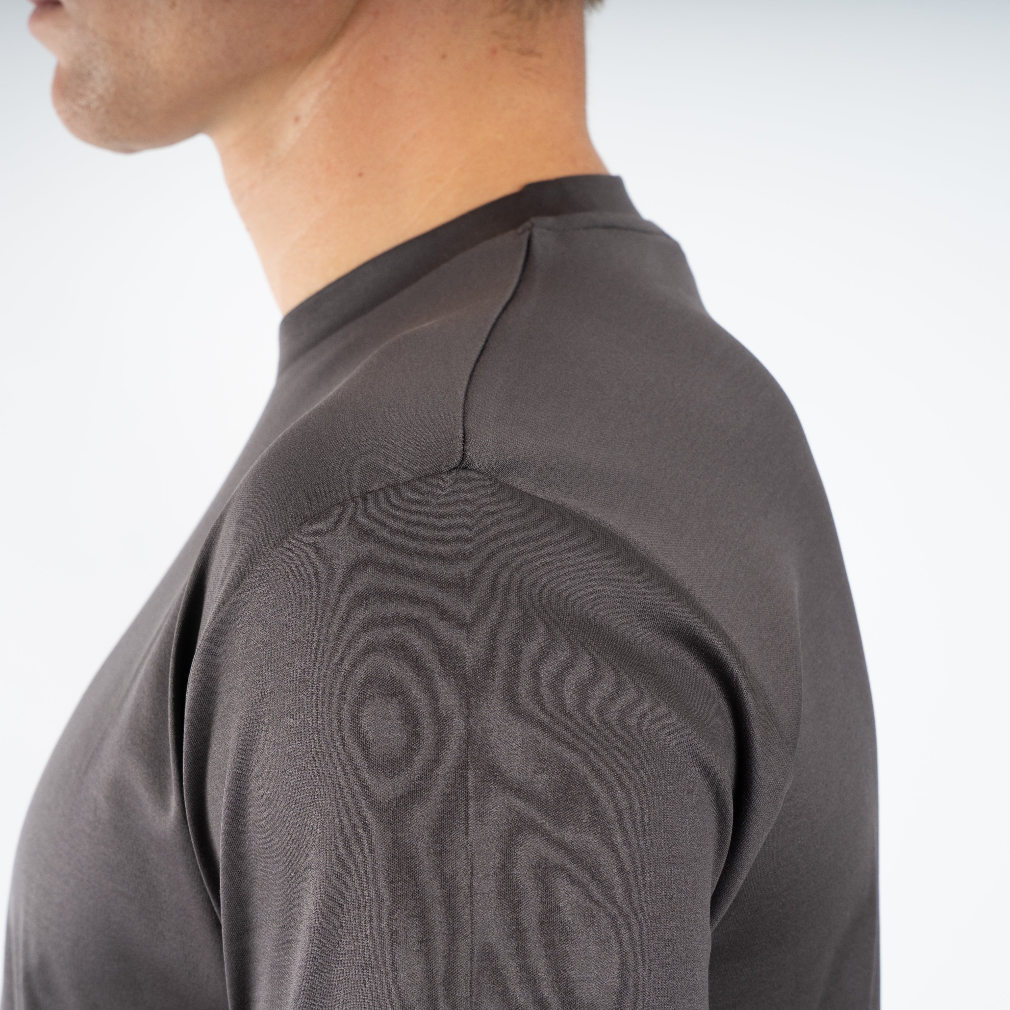 Valenza T-Shirt Asfalt Grijs | Interlock Supima Cotton