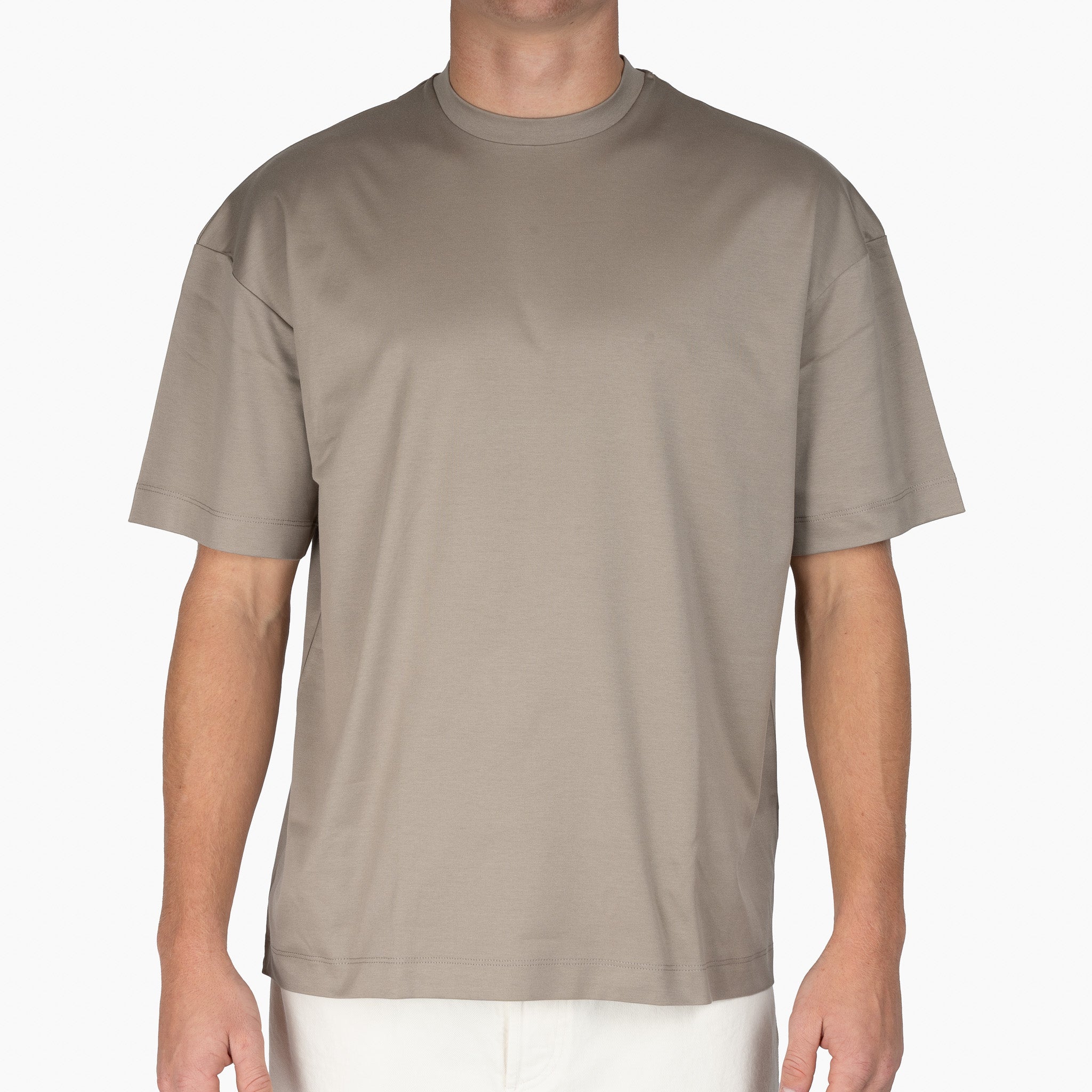 Valenza T-Shirt Grijs | Interlock Supima Oversized