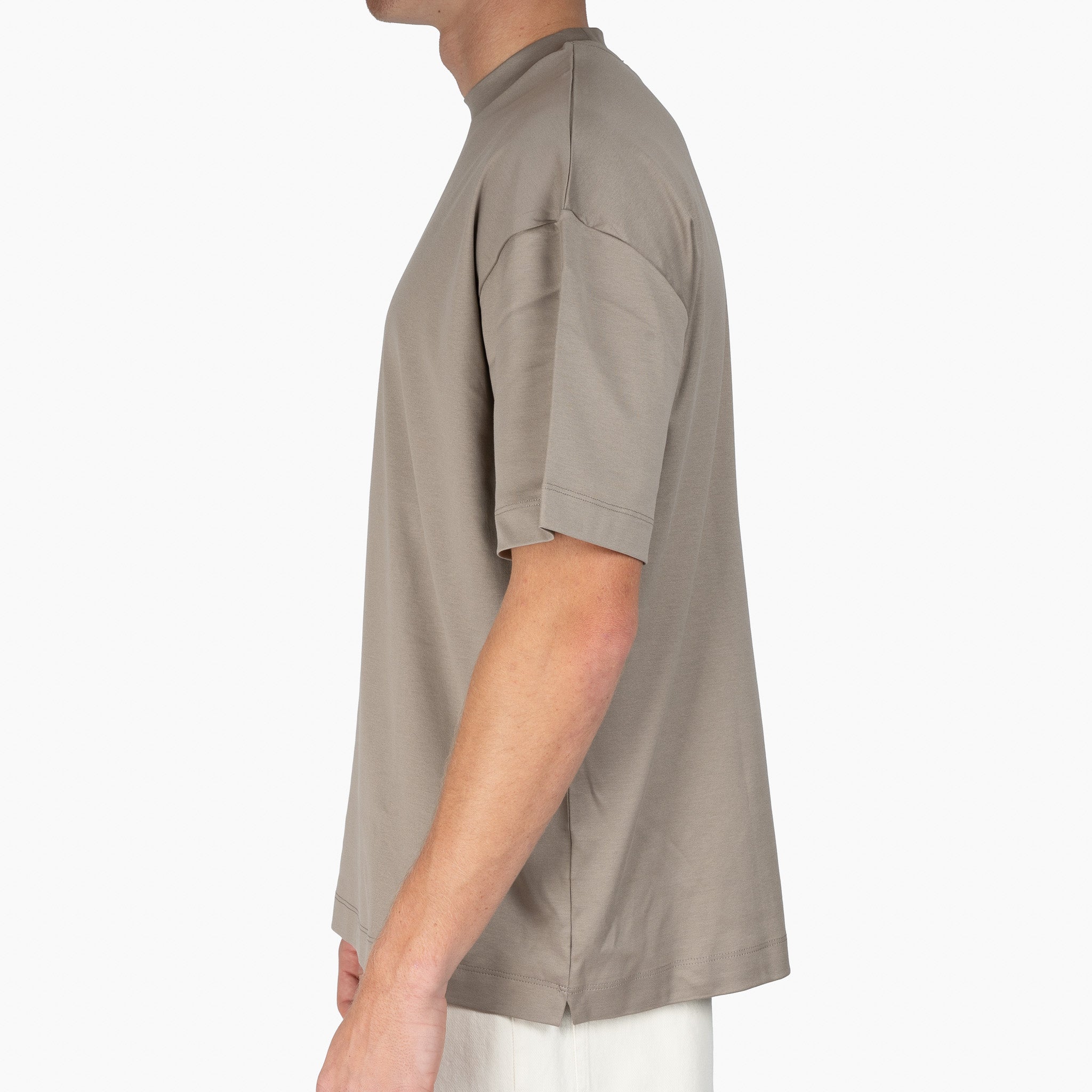 Valenza T-Shirt Grijs | Interlock Supima Oversized