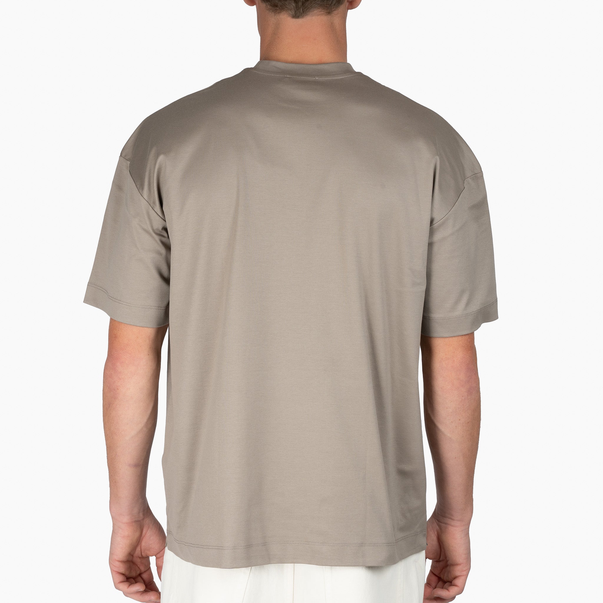 Valenza T-Shirt Grijs | Interlock Supima Oversized