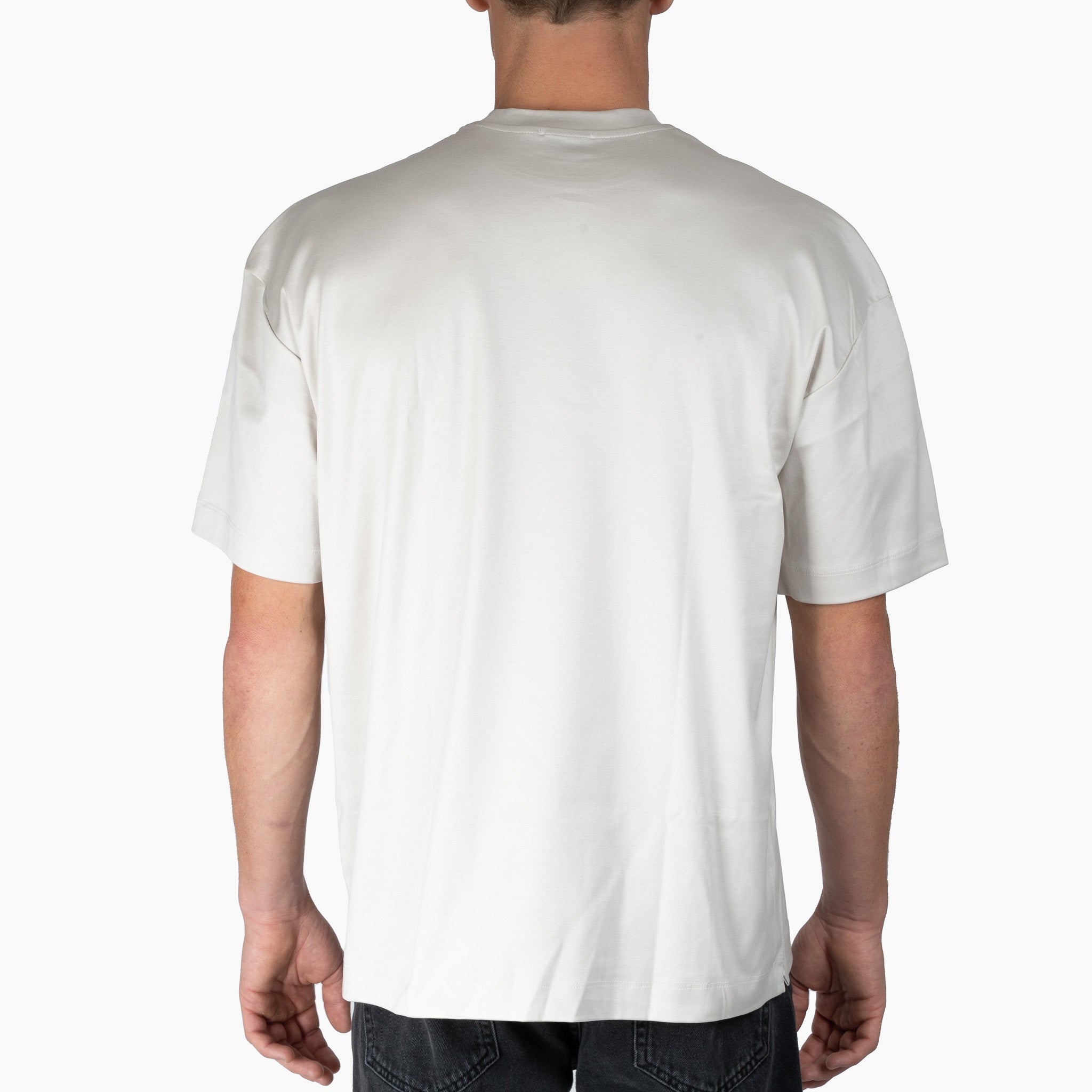 Valenza T-Shirt Parelgrijs | Interlock Supima Oversized