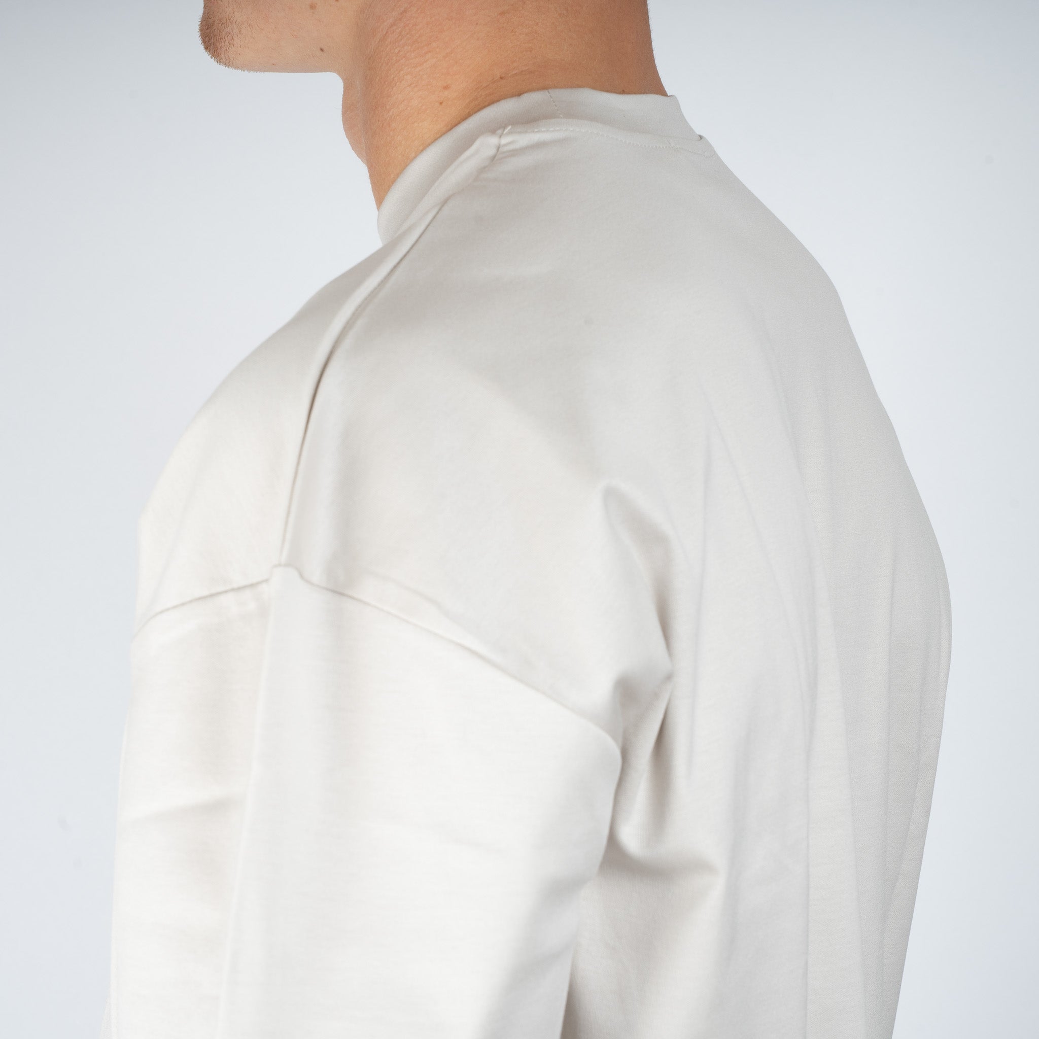 Valenza T-Shirt Parelgrijs | Interlock Supima Oversized