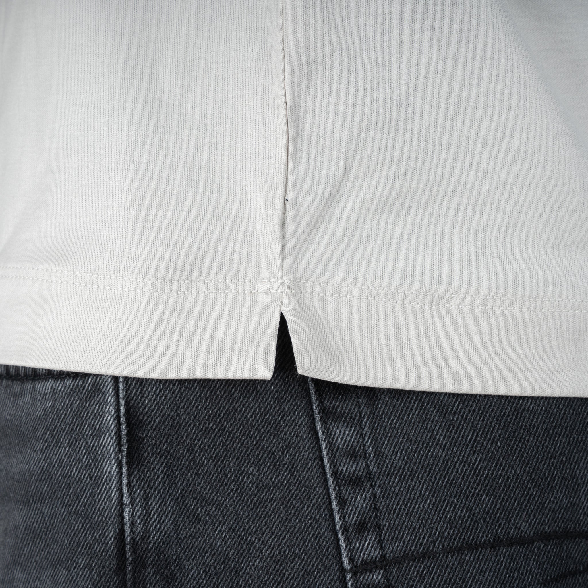 Valenza T-Shirt Parelgrijs | Interlock Supima Oversized