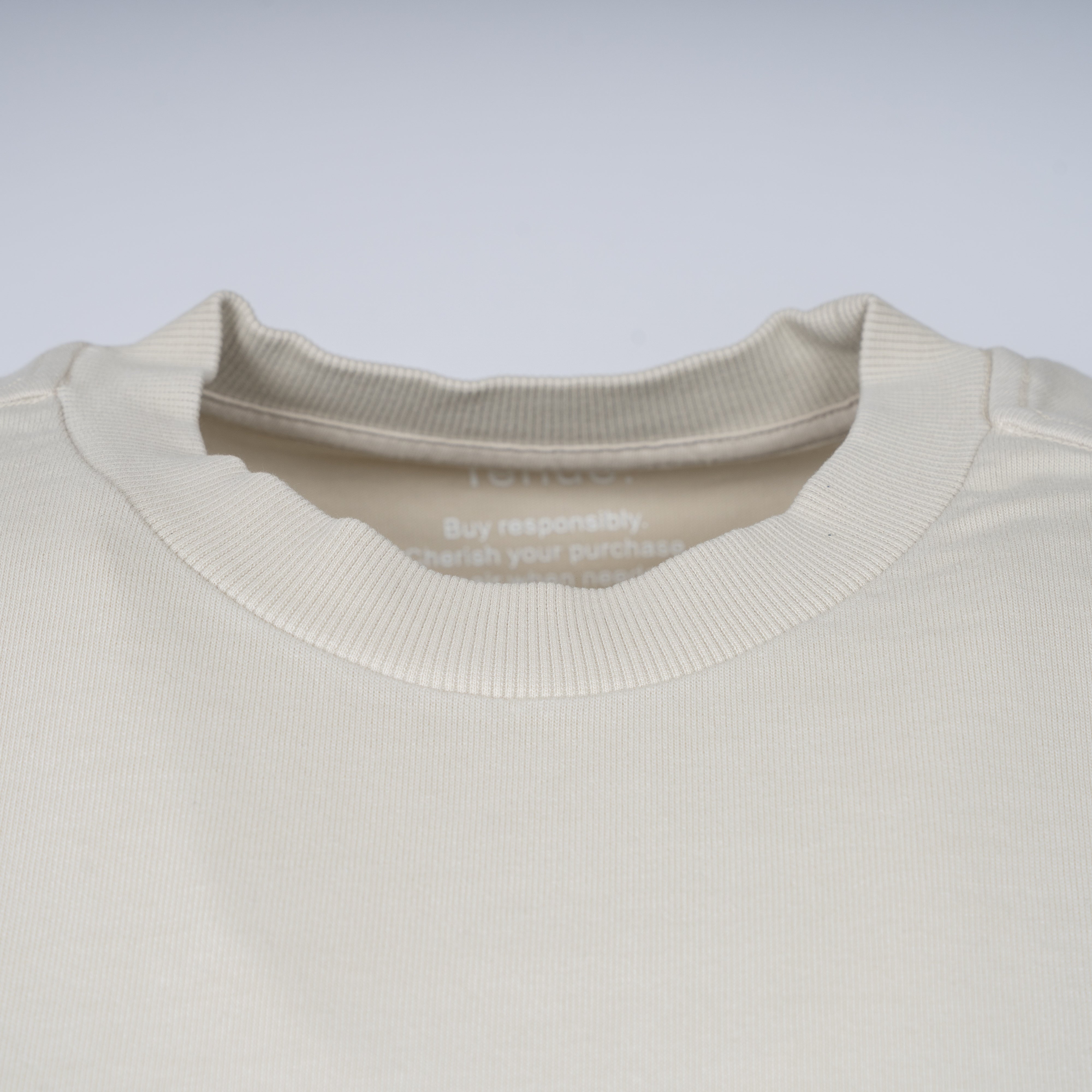 Tenue. Oversized T-Shirt Beige | Bruce