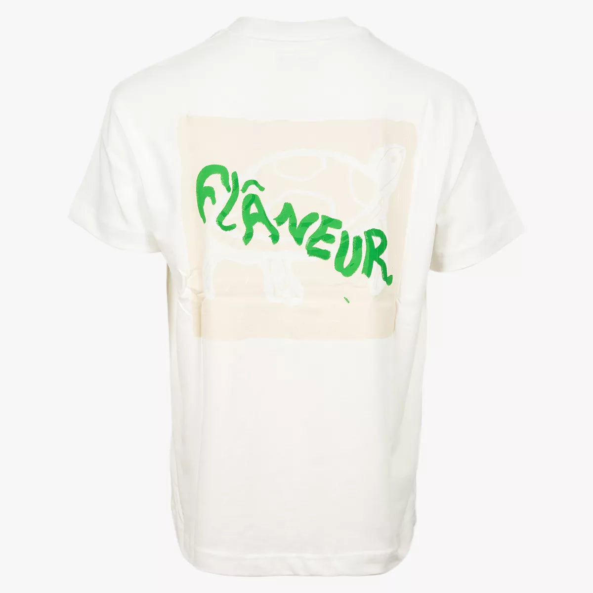 Flaneur Shirt met Backprint Wit | Chalk Turtle T-Shirt