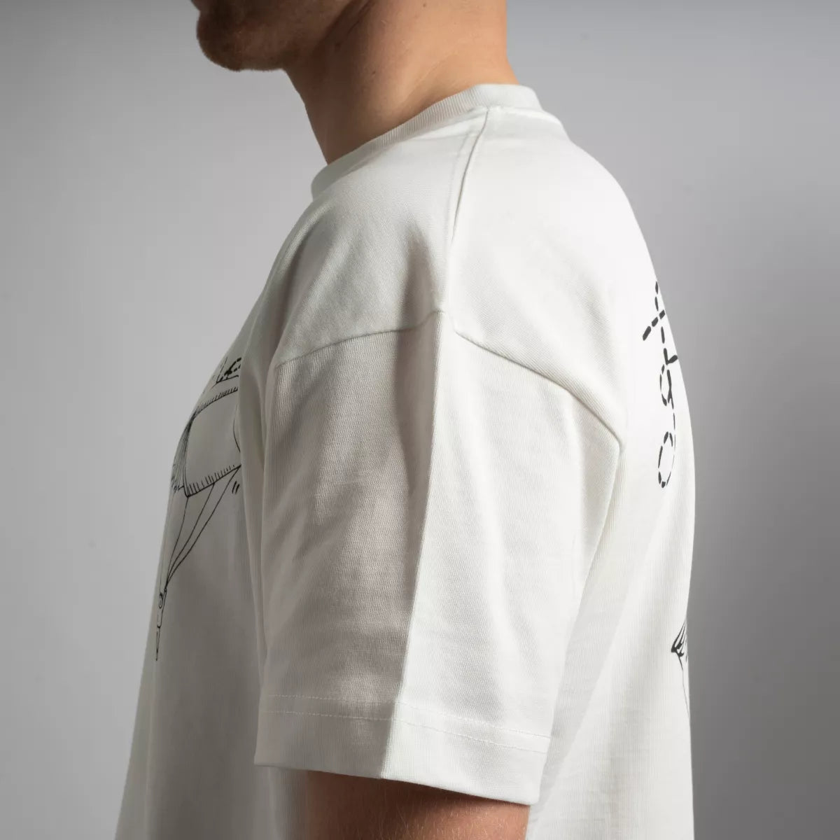 Flaneur Shirt met Backprint Wit | One for the Books