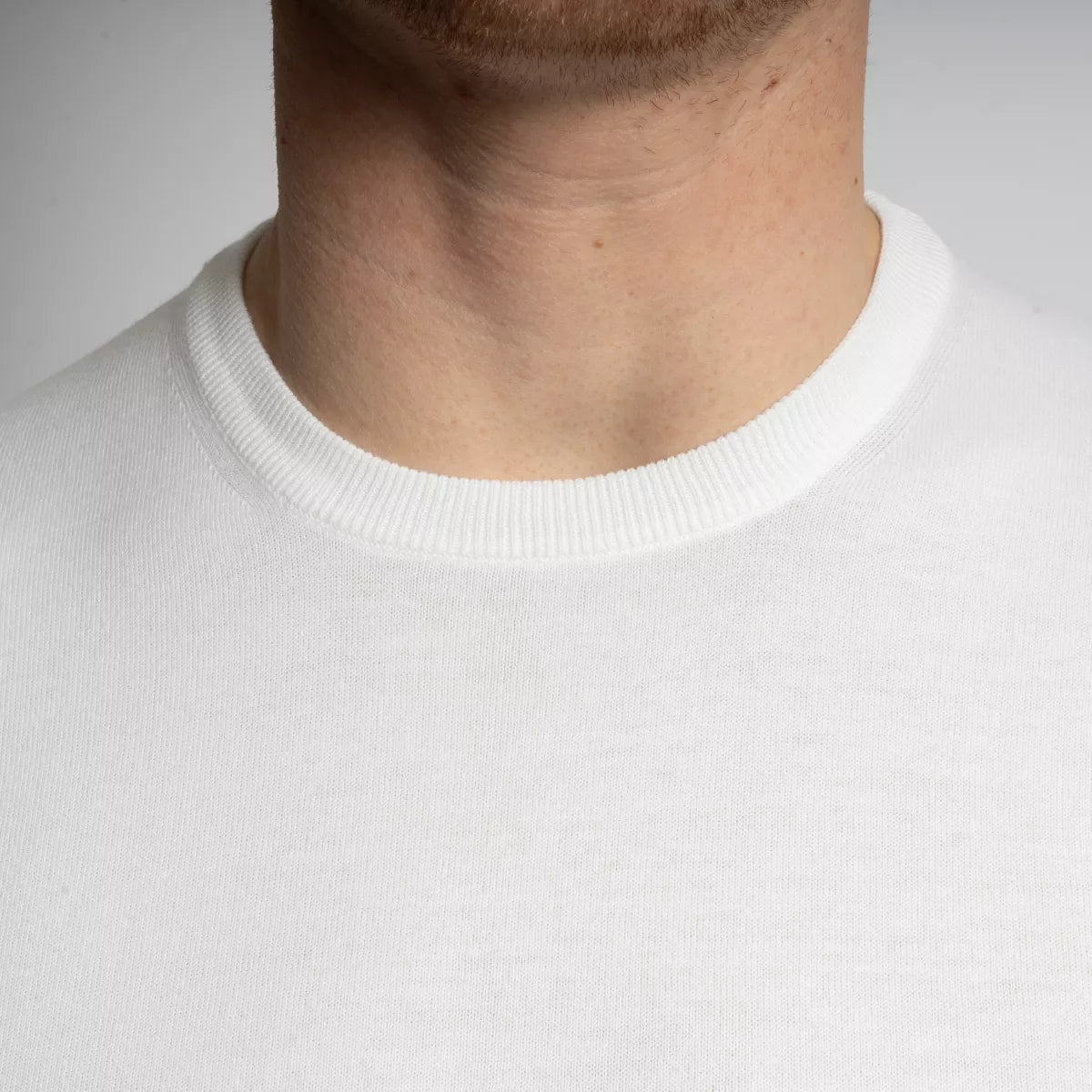 Gran Sasso T-Shirt Wit | Organic Cotton Knit