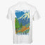 Denham T-shirt met Backprint Wit | Painter Tee