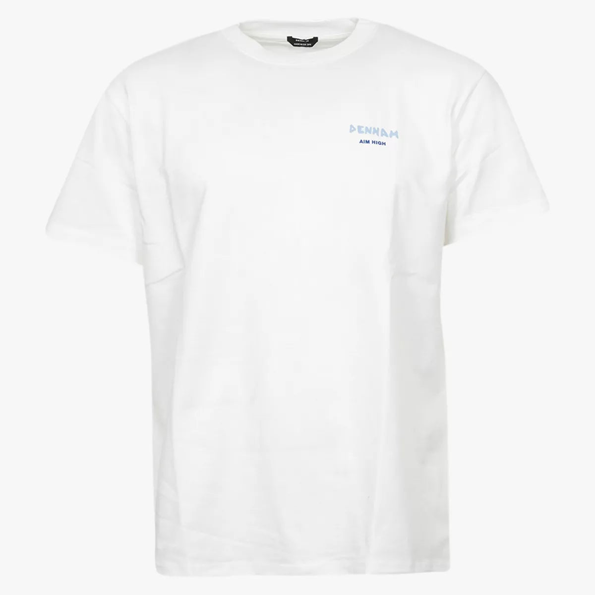 Denham T-shirt met Backprint Wit | Painter Tee