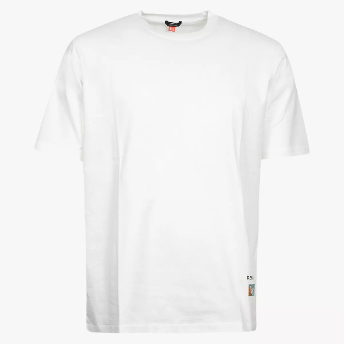 Denham T-Shirt met Backprint Wit | Kabuki Tee