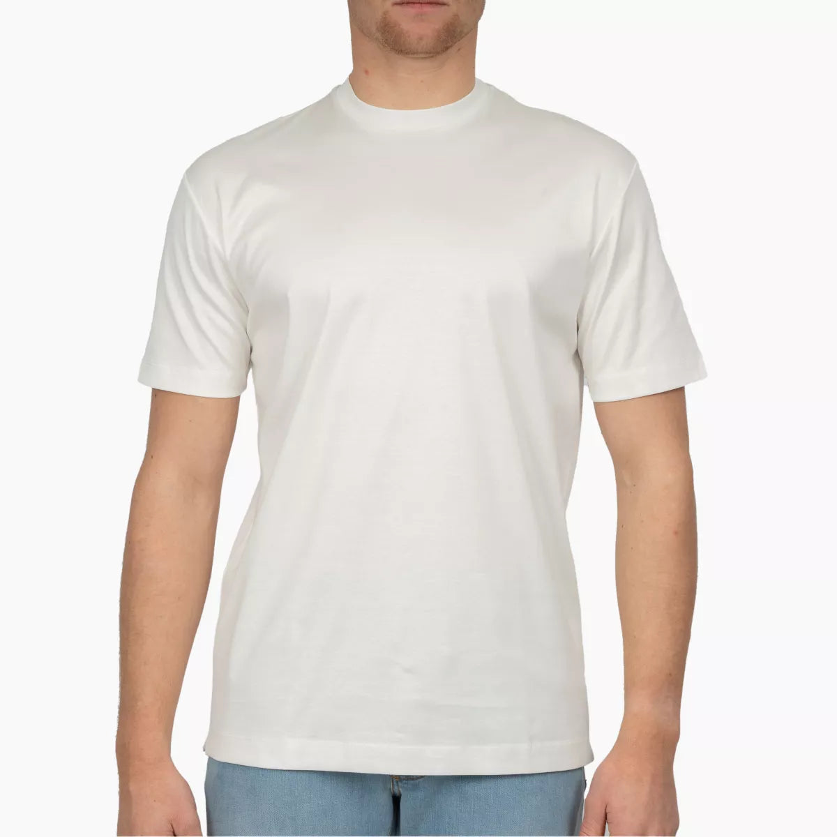 Valenza T-Shirt Off-White | Interlock Supima Cotton