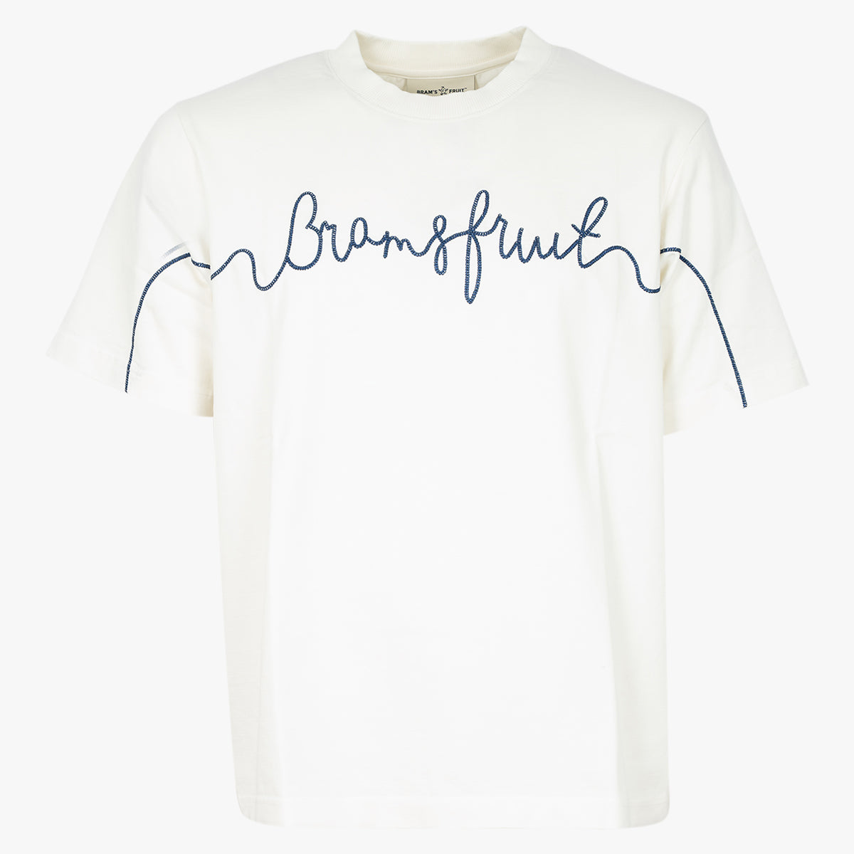 Bram's Fruit T-Shirt Wit | Garden Hose Chain Stitch