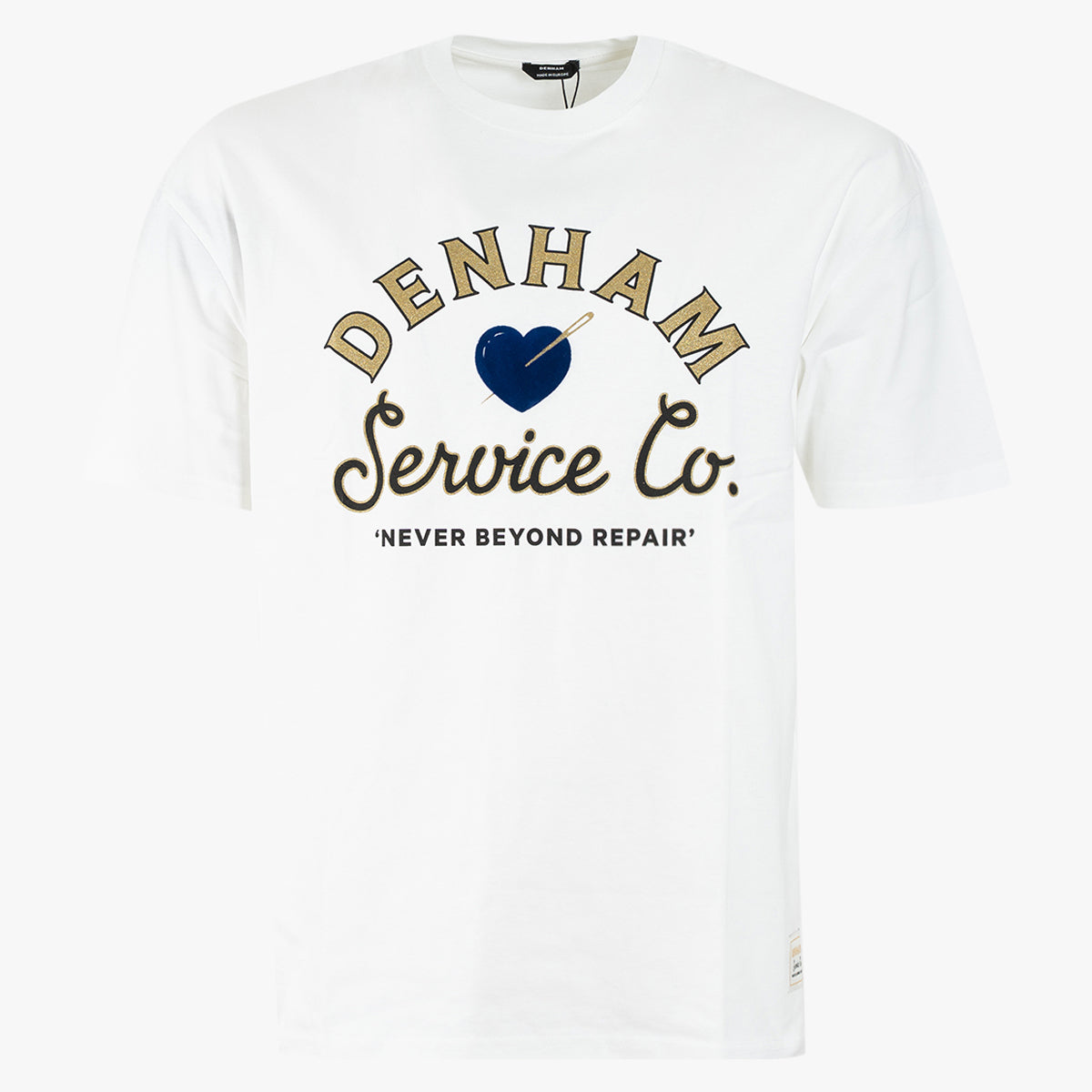 Denham T-Shirt Wit | Love Denham Tee