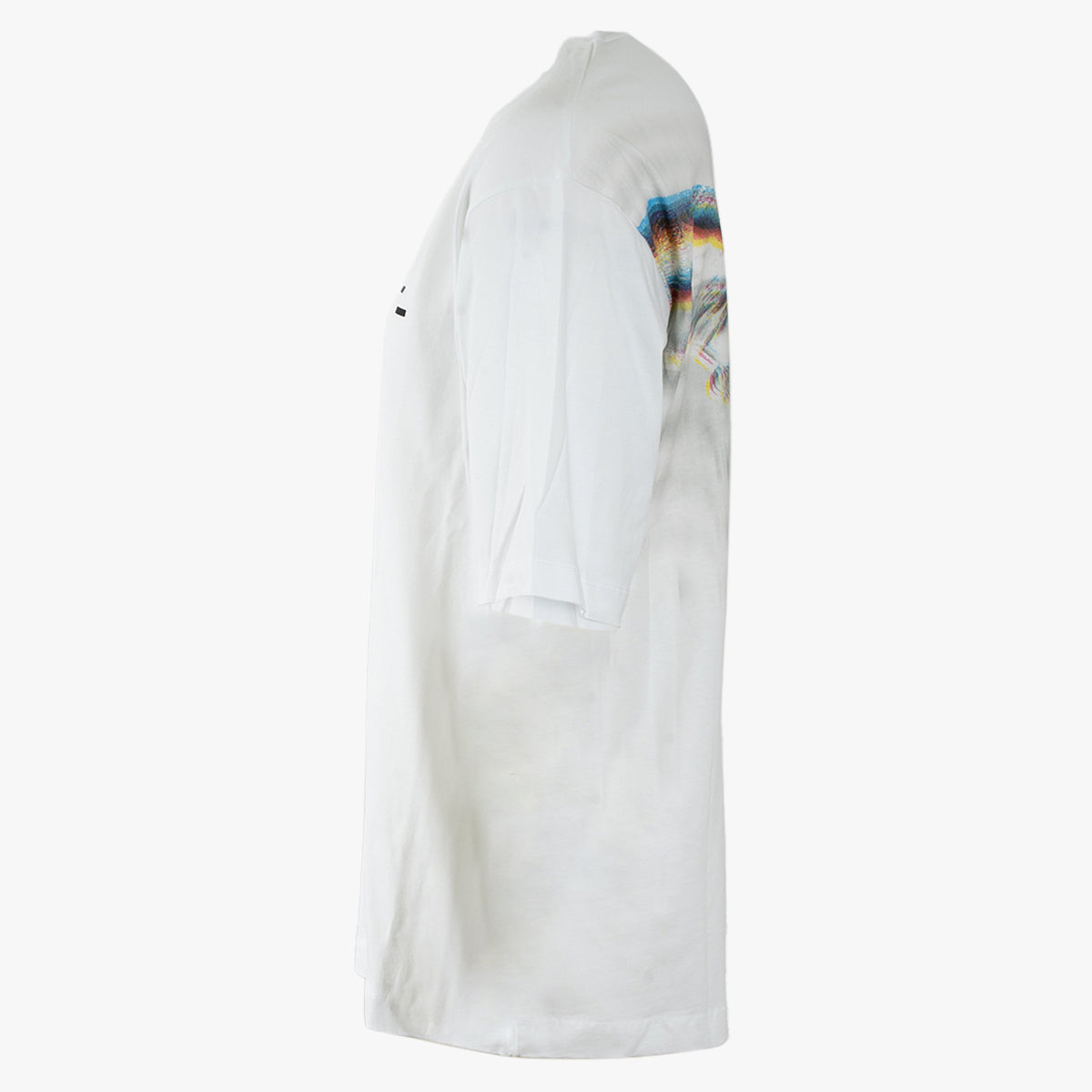 Filling Pieces T-Shirt met Backprint Wit | Boxy Handshake Rhythm
