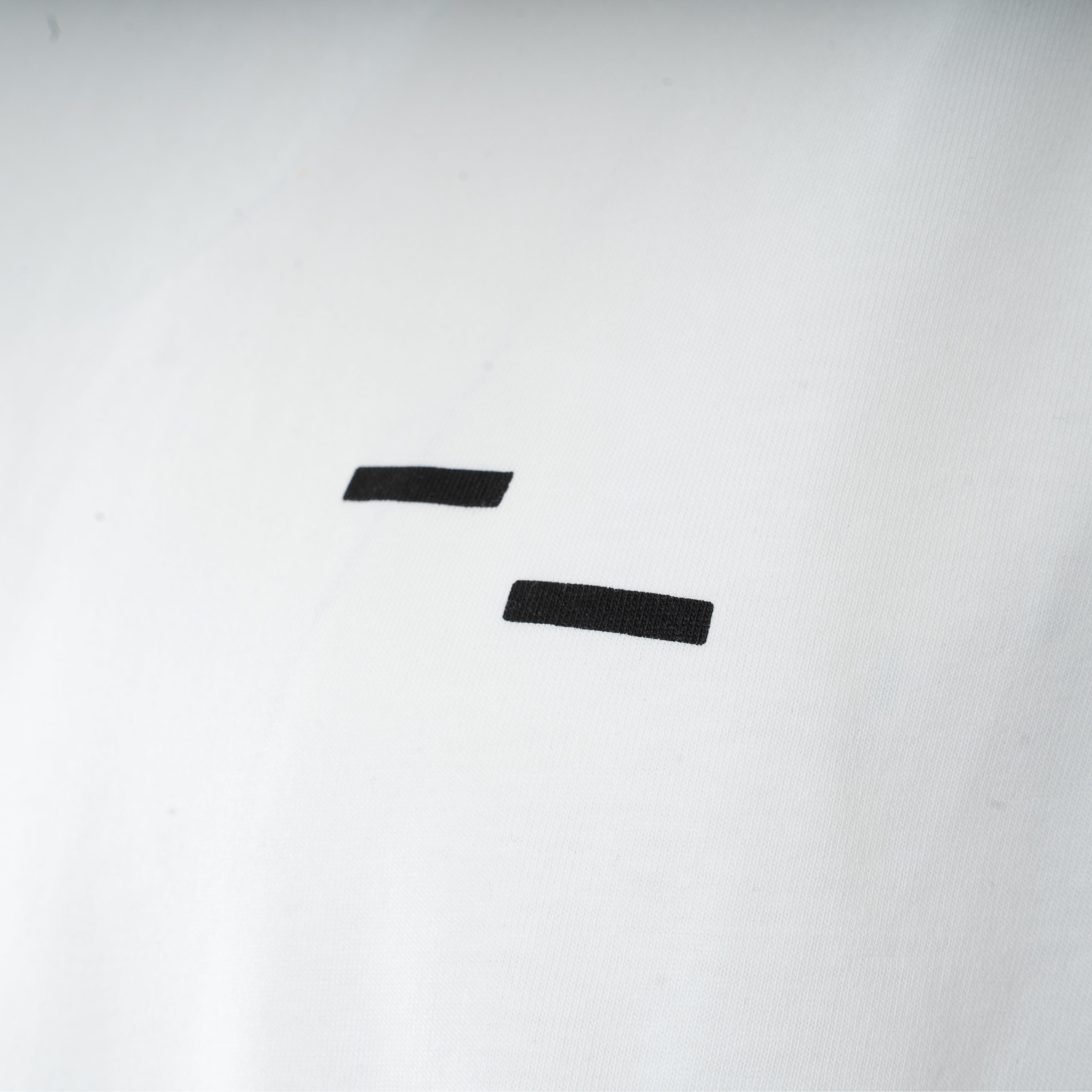 Filling Pieces T-Shirt met Backprint Wit | Boxy Handshake Rhythm