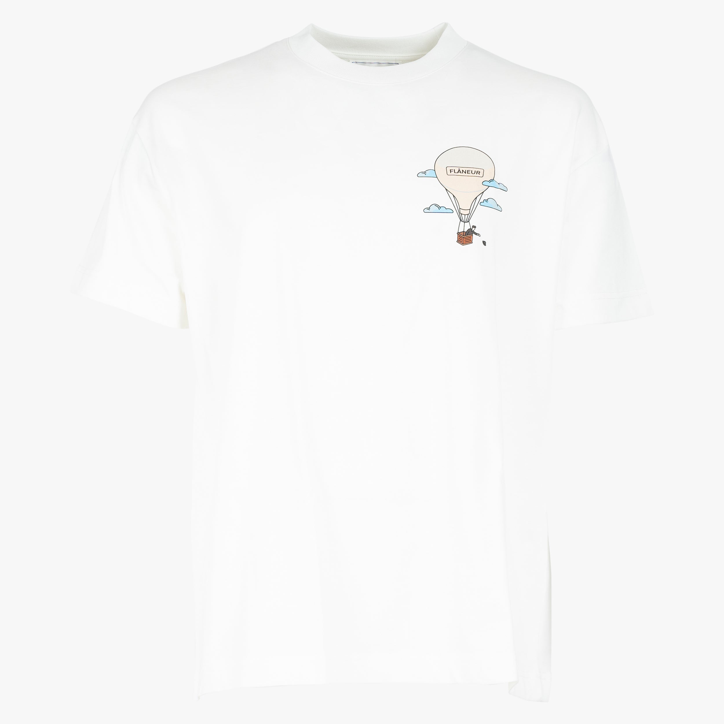 Flaneur T-shirt wit | AÉRONAUTIQUE
