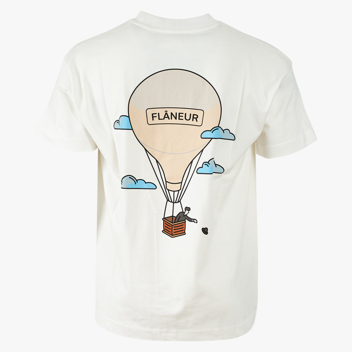 Flaneur T-shirt wit | AÉRONAUTIQUE