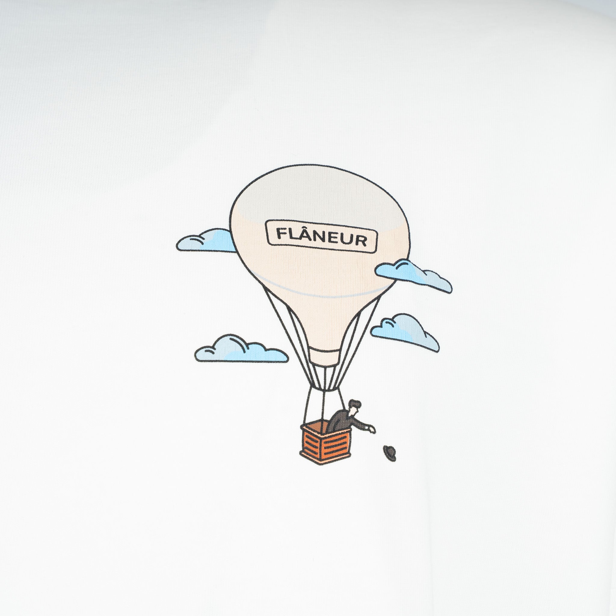 Flaneur T-shirt wit | AÉRONAUTIQUE